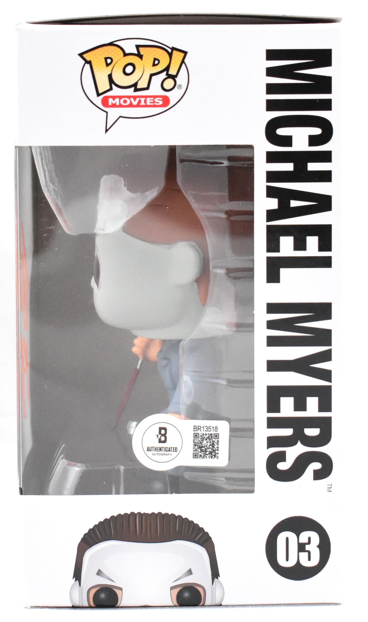 Nick Castle Autographed Michael Myers Funko Pop #03 The Shape - Beckett Hologram
