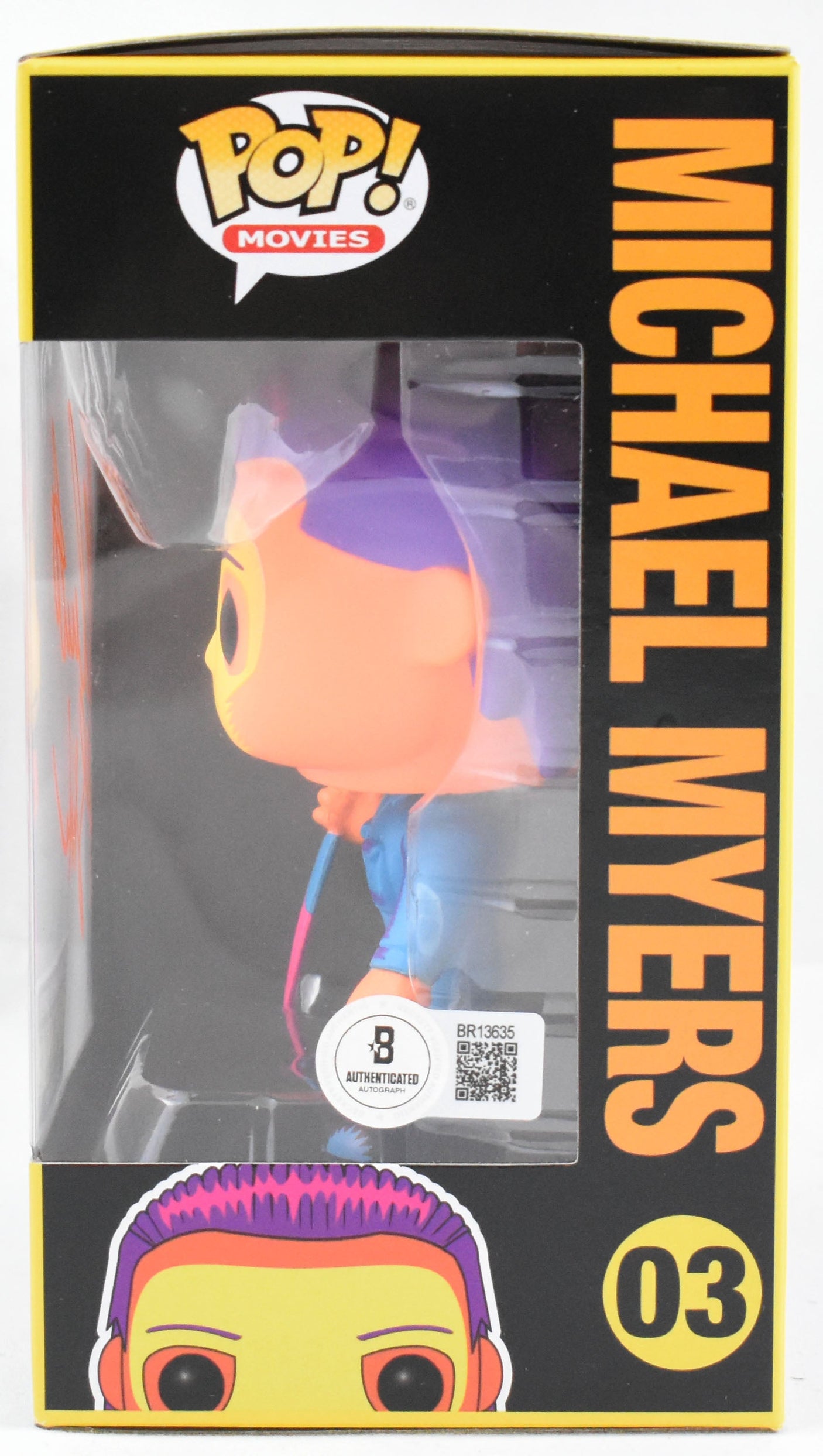 Nick Castle Signed Michael Myers Funko Pop #03 The Shape Exclusive Beckett Holo