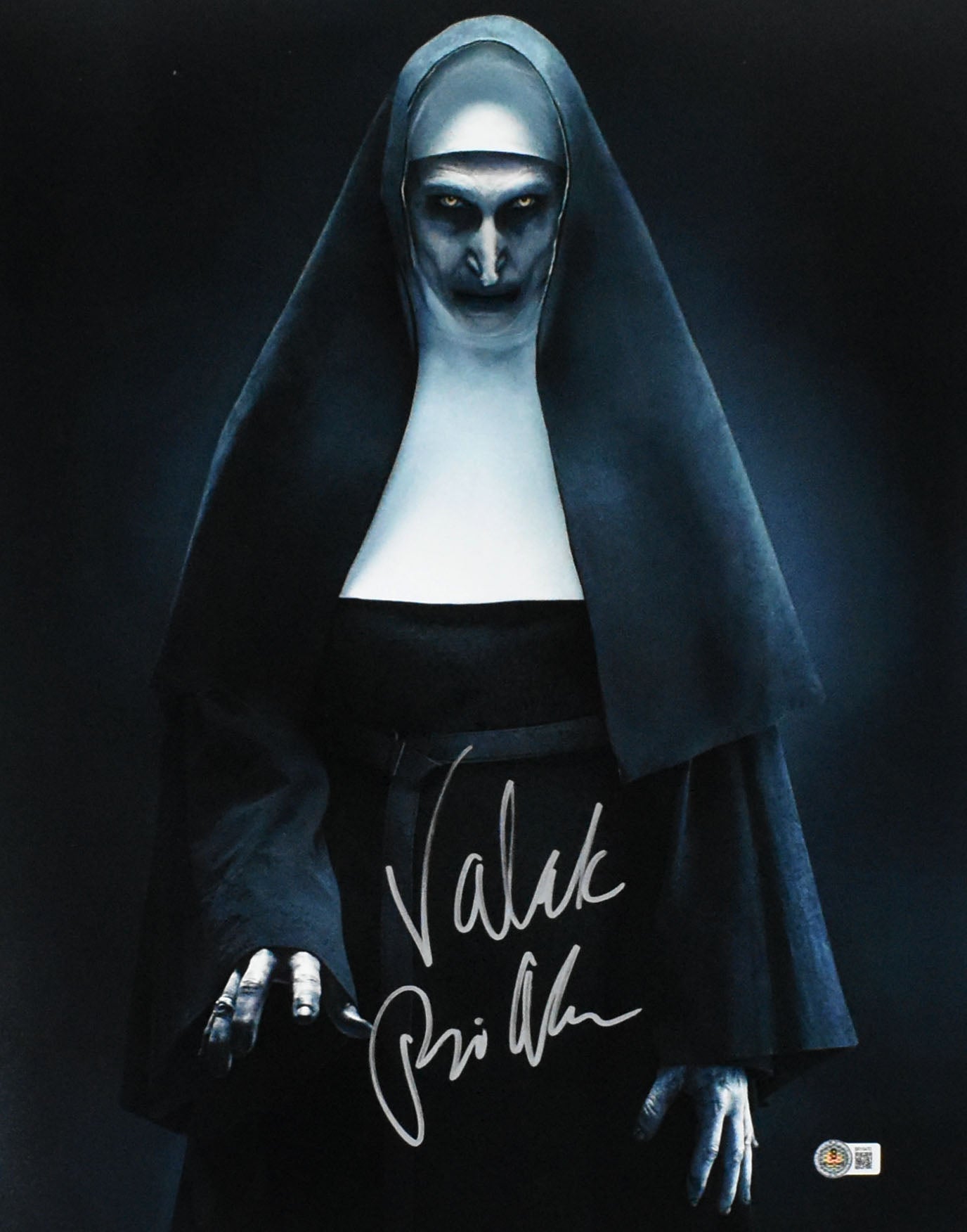 Bonnie Aarons Autographed 16x20 The Nun Photo Valak - Beckett Holo *Silver
