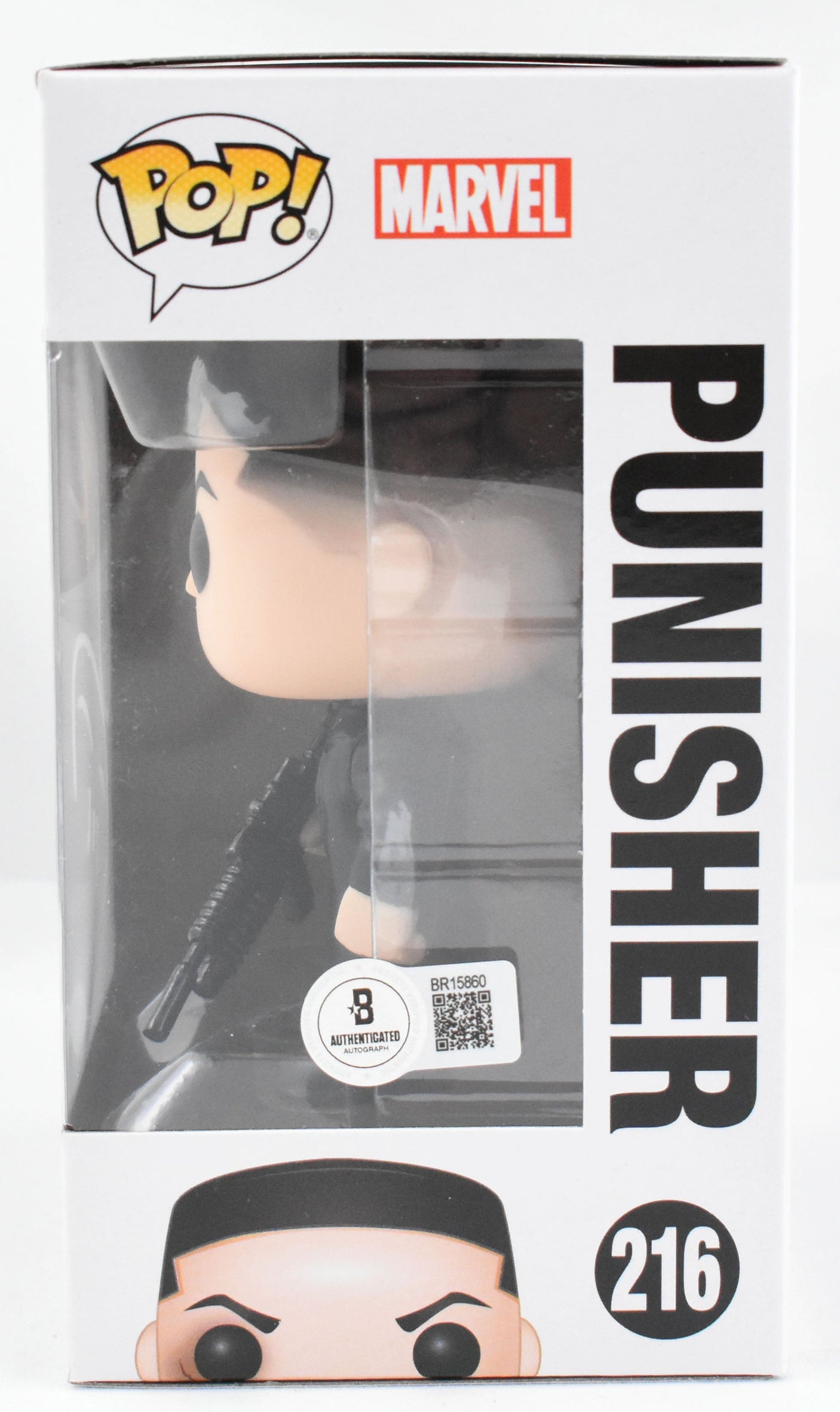 Jon Bernthal Autographed The Punisher Funko Pop #216 - Beckett Hologram *White