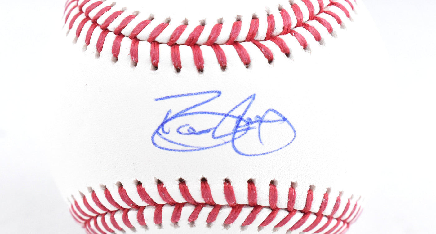 David Justice Autographed Rawlings OML Baseball - Beckett W Hologram *Blue