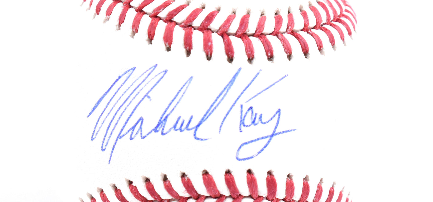 Michael Kay John Sterling Suzyn Waldman Signed Rawlings OML Baseball Beckett W