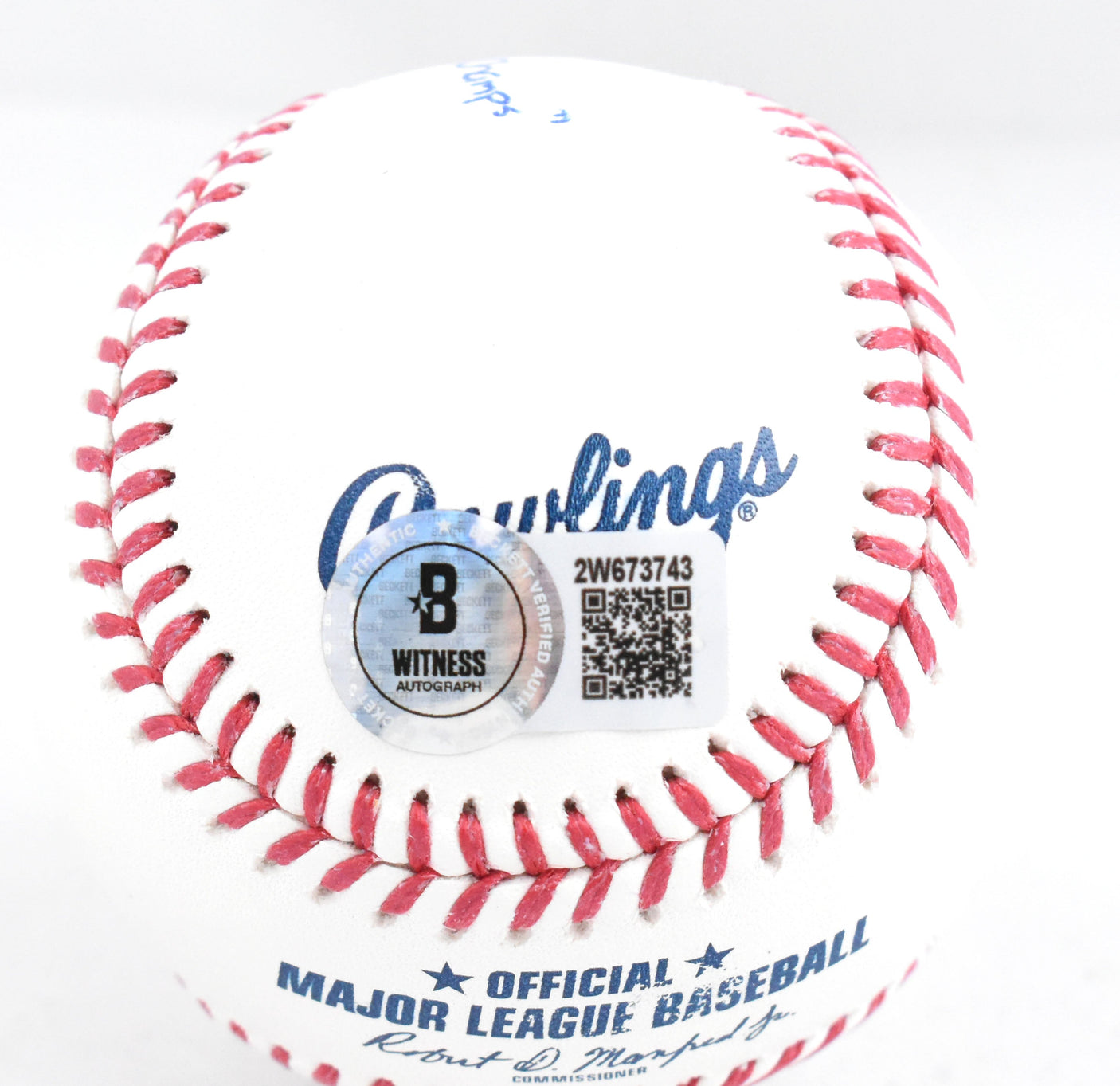 Nick Swisher Autographed Rawlings OML Baseball 2009 WS Champs - Beckett W Holo