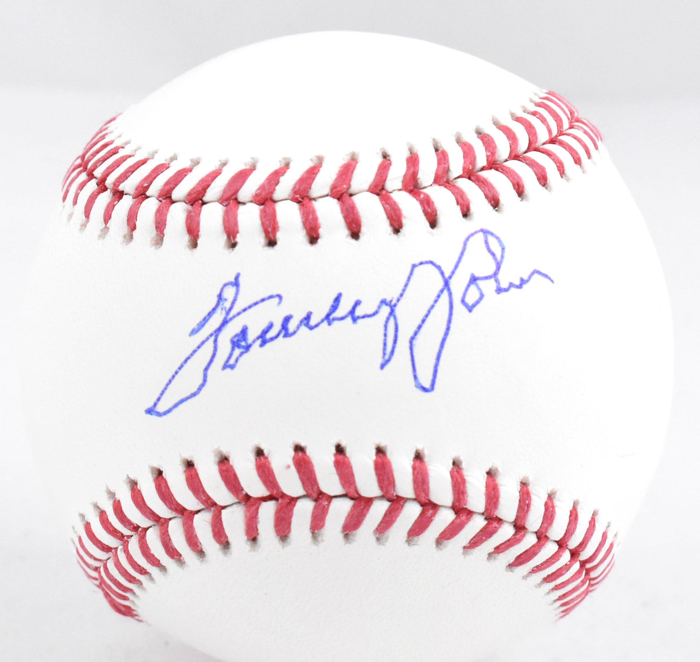 Tommy John Autographed Rawlings OML Baseball - Beckett W Hologram *Blue