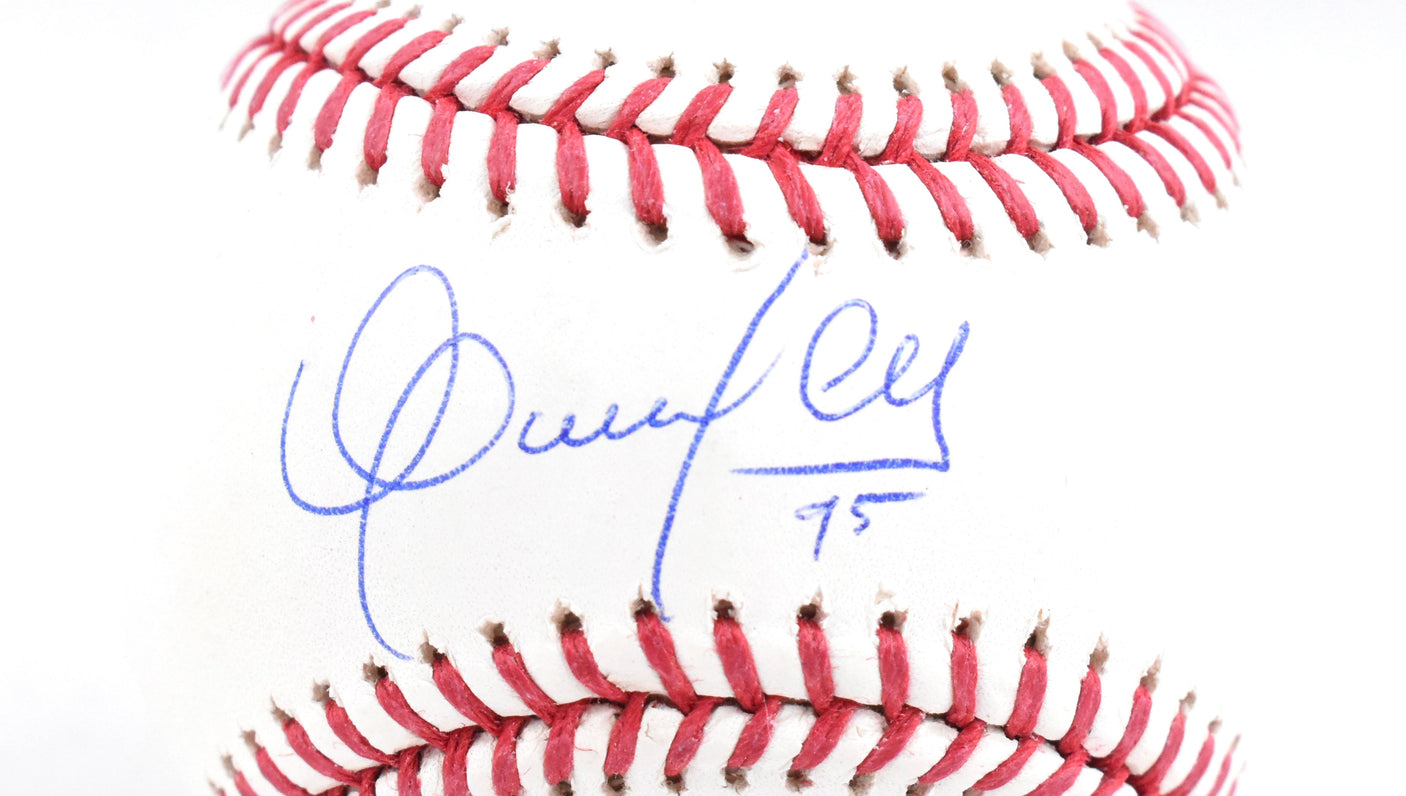 Oswaldo Cabrera Autographed Rawlings OML Baseball - Beckett W Hologram *Blue