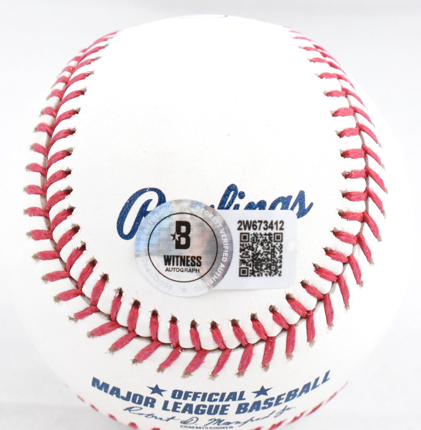 Oswaldo Cabrera Autographed Rawlings OML Baseball - Beckett W Hologram *Blue