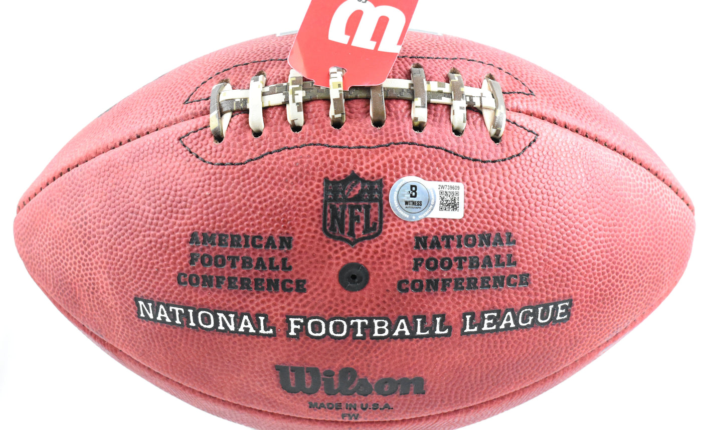 Michael Strahan Autographed Giants Showcase Duke Football HOF Beckett W Hologram