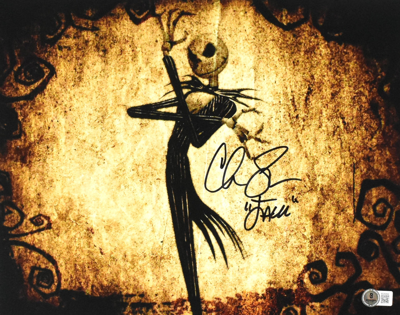 Chris Sarandon Autographed 11x14 The Nightmare Before Christmas Photo Beckett *4