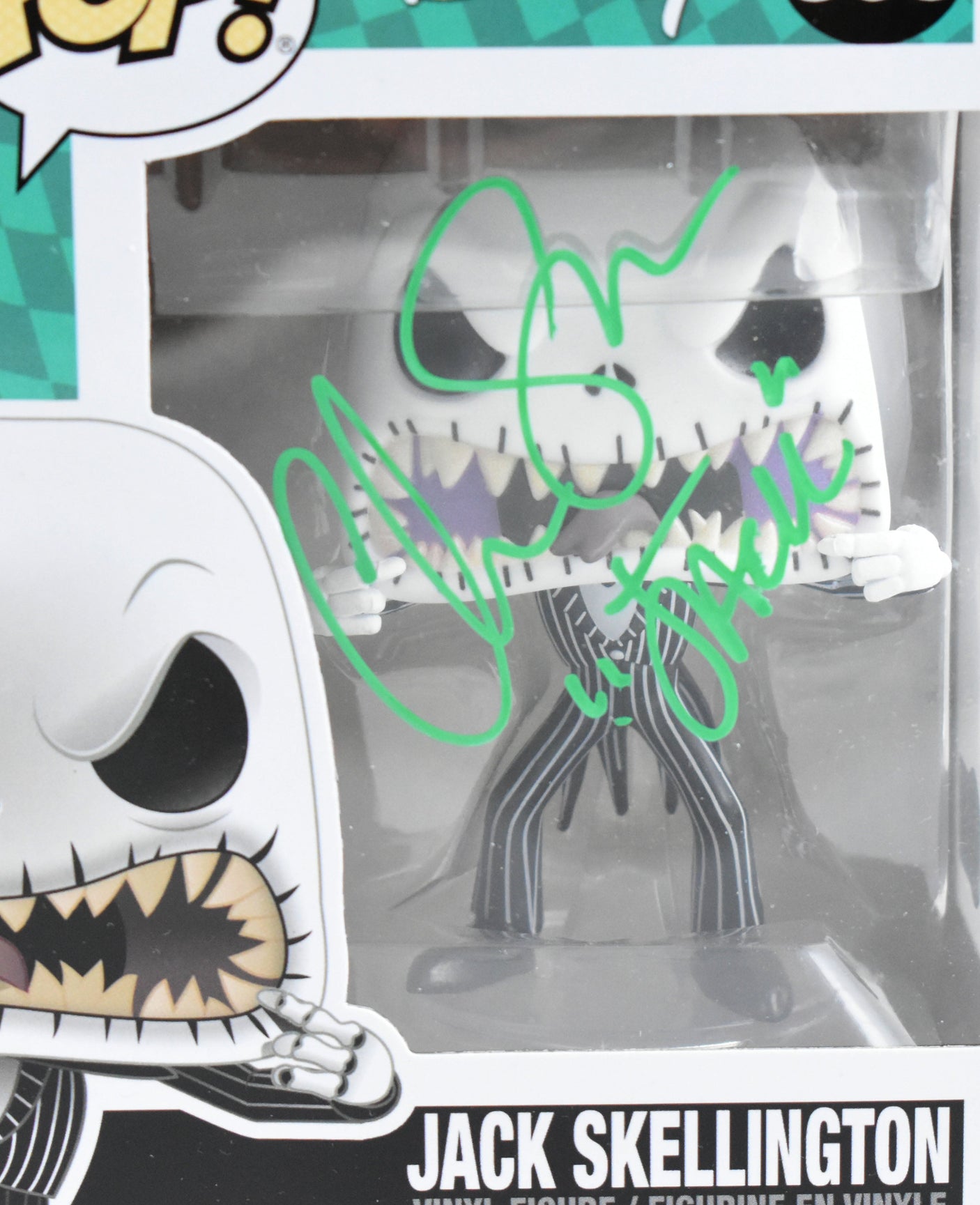Chris Sarandon Autographed Jack Skellington Funko Pop #808 - Beckett *Green