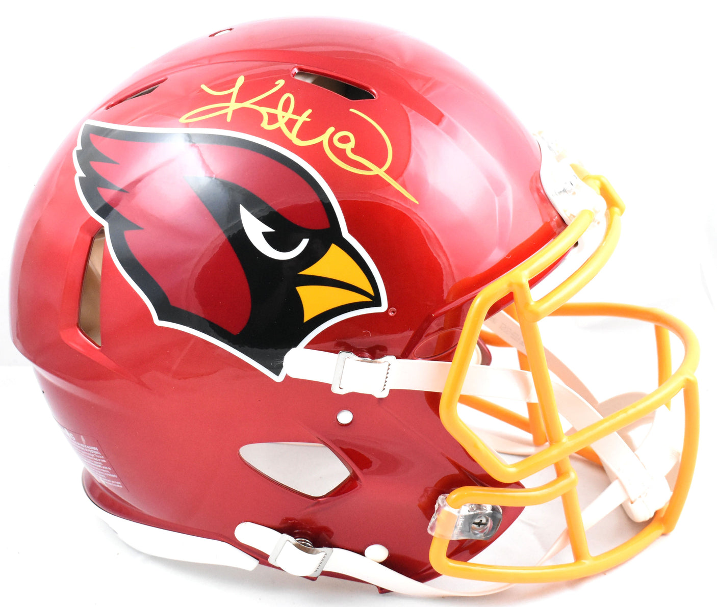 Kurt Warner Signed Cardinals F/S Flash Speed Authentic Helmet Beckett W Holo