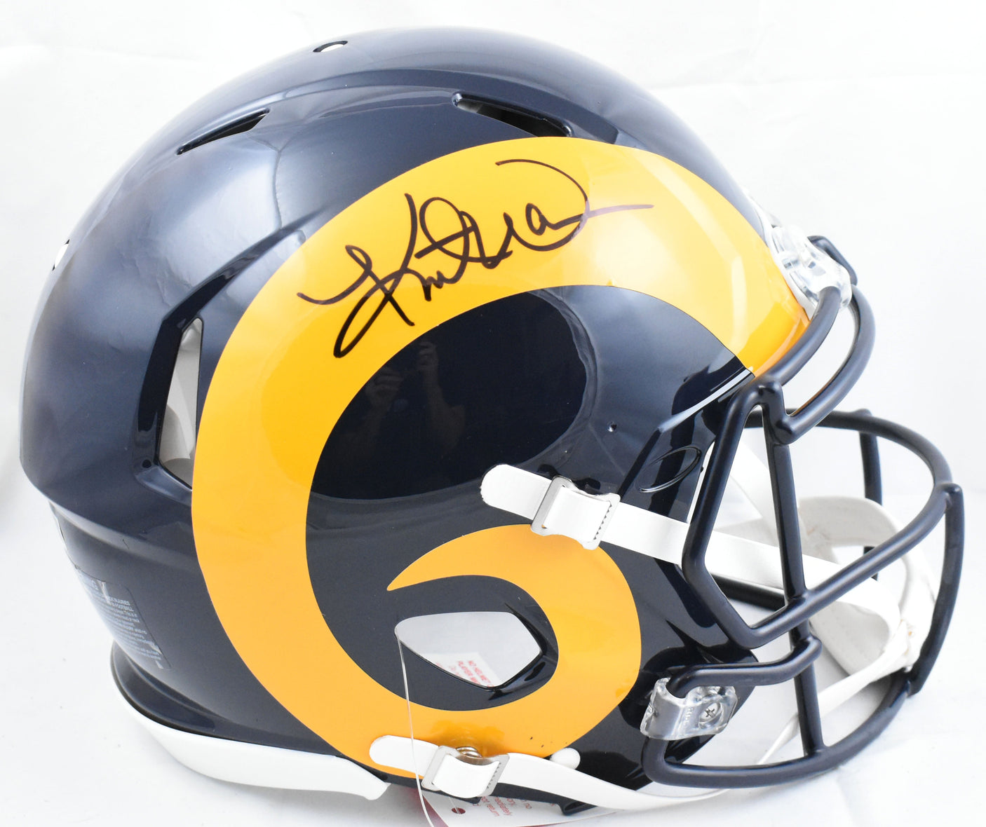 Kurt Warner Autographed Rams F/S 81-99 Speed Authentic Helmet Beckett W Hologram