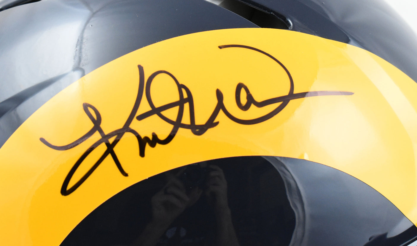 Kurt Warner Autographed Rams F/S 81-99 Speed Authentic Helmet Beckett W Hologram