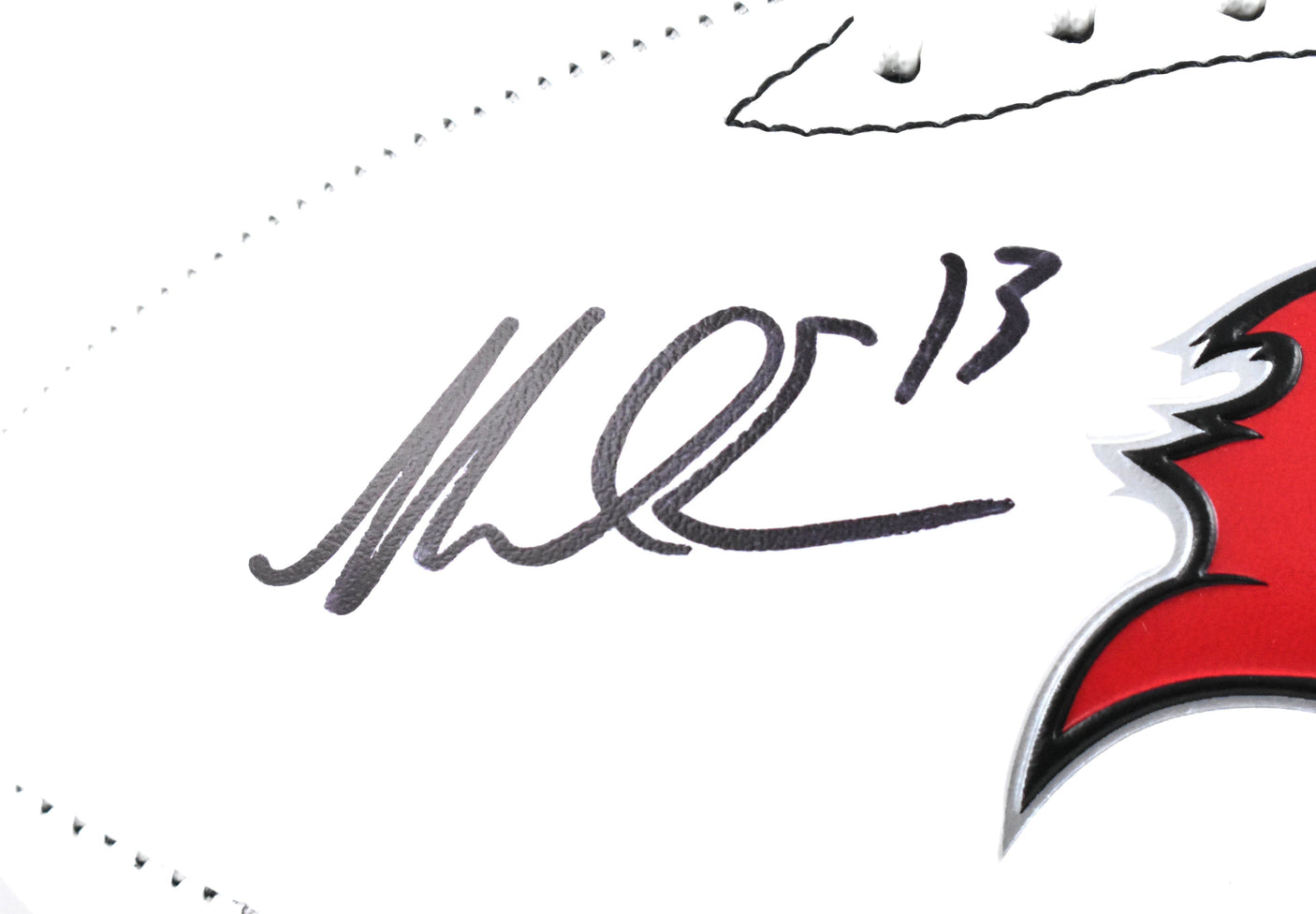 Mike Evans Autographed Tampa Bay Buccaneers Logo Football Beckett W Hologram