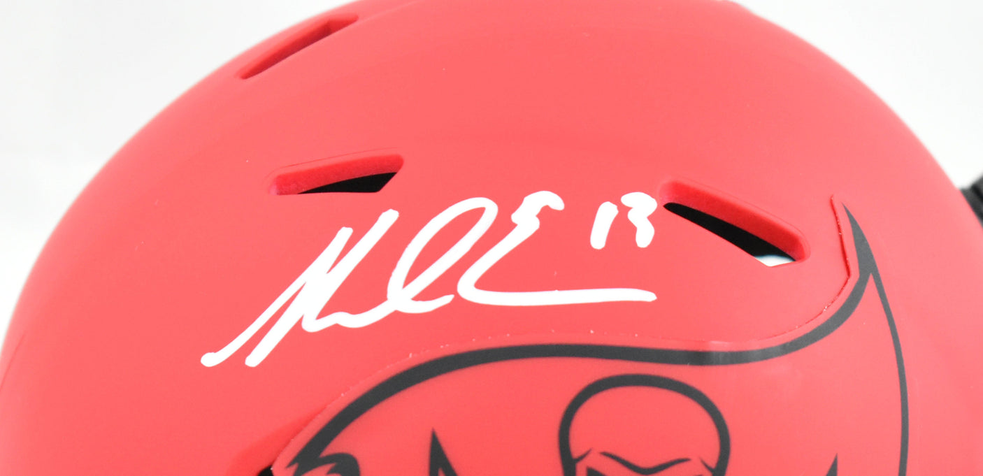 Mike Evans Autographed Buccaneers Rave Speed Mini Helmet - Beckett W Hologram