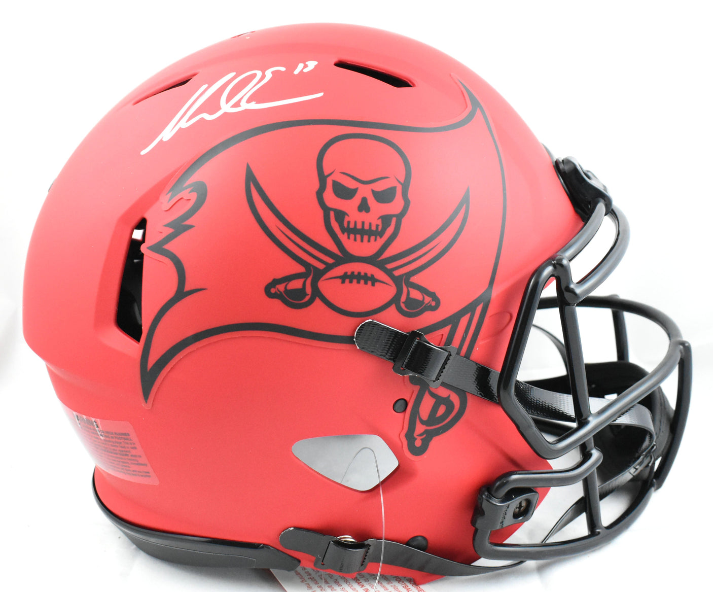 Mike Evans Autographed Buccaneers F/S Rave Speed Authentic Helmet Beckett W Holo