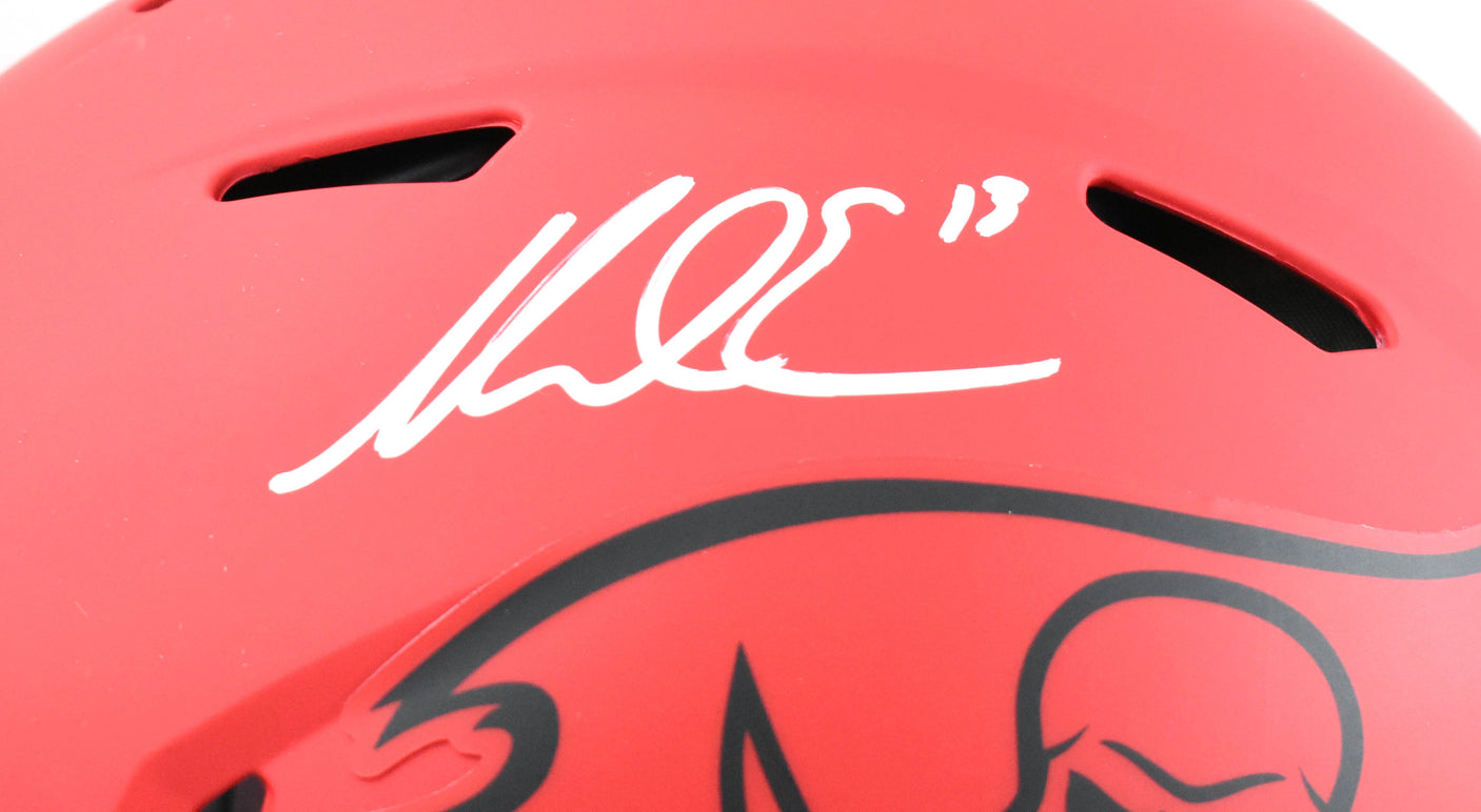 Mike Evans Autographed Buccaneers F/S Rave Speed Authentic Helmet Beckett W Holo