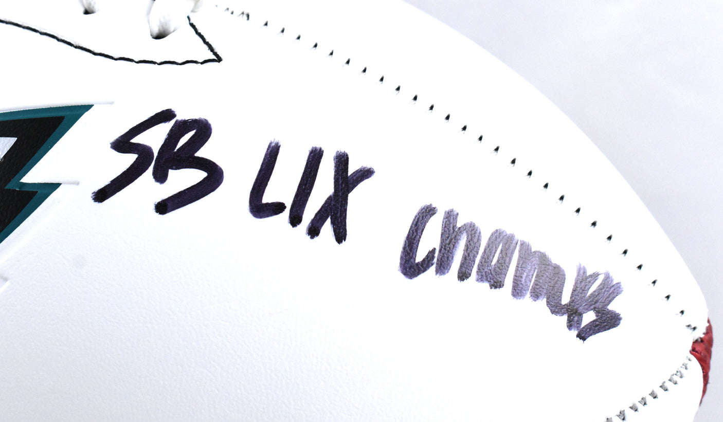 A.J. Brown Autographed Philadelphia Eagles Logo Football SB Champs Beckett W Holo