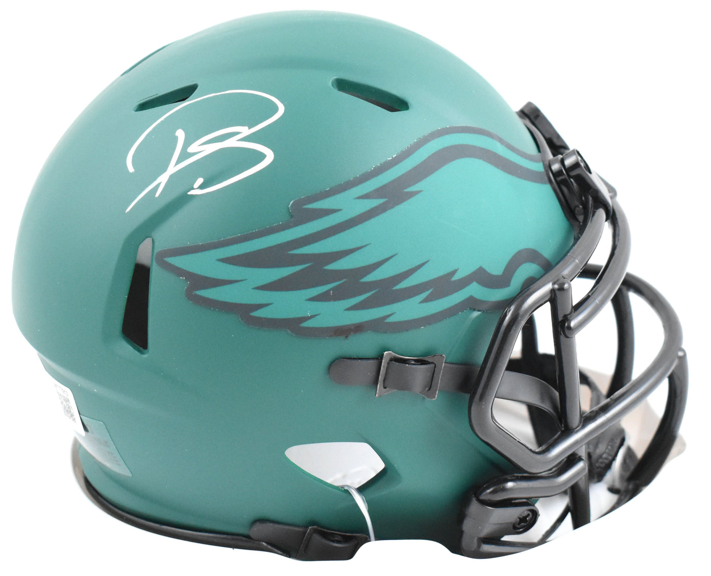 Darius Slay Autographed Eagles Rave Speed Mini Helmet- Beckett W Hologram *White
