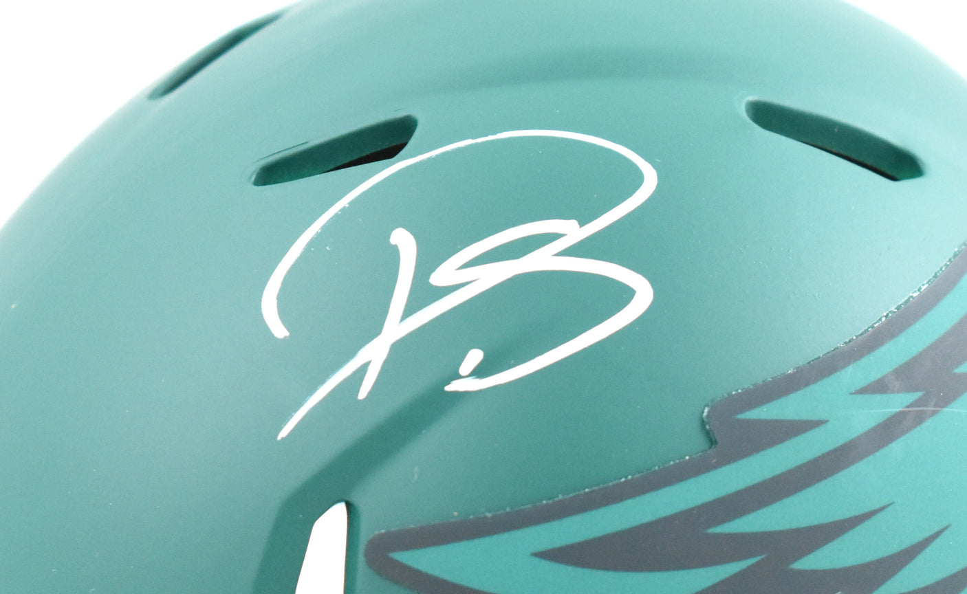 Darius Slay Autographed Eagles Rave Speed Mini Helmet- Beckett W Hologram *White