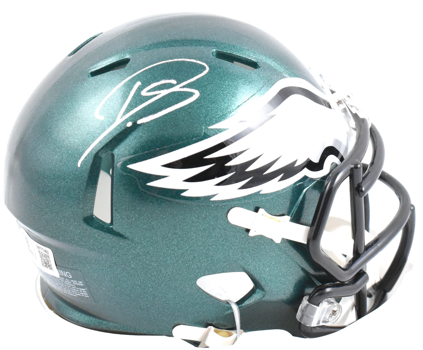 Darius Slay Autographed Eagles Speed Mini Helmet- Beckett W Hologram *White