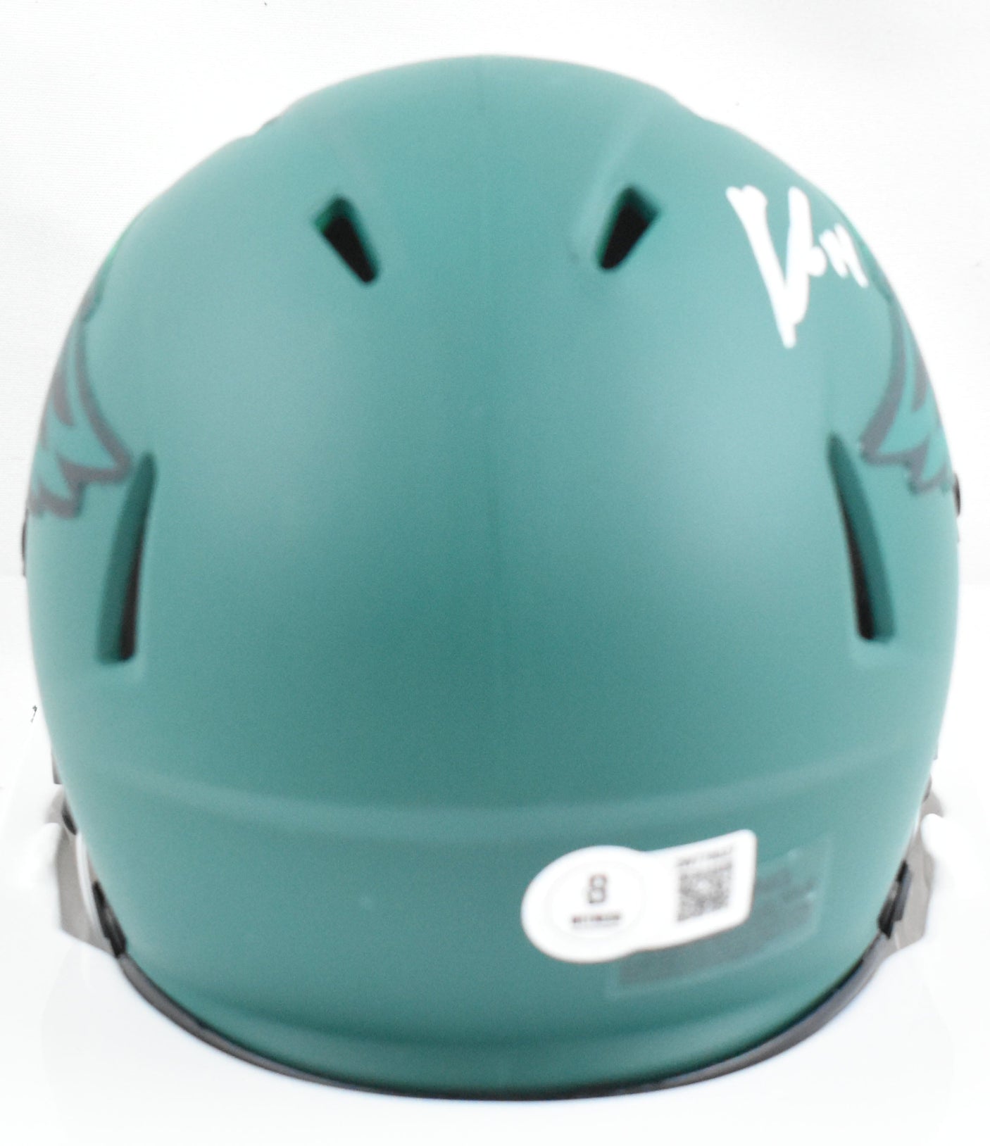 Kenneth Gainwell Autographed Eagles Rave Speed Mini Helmet - Beckett W Hologram