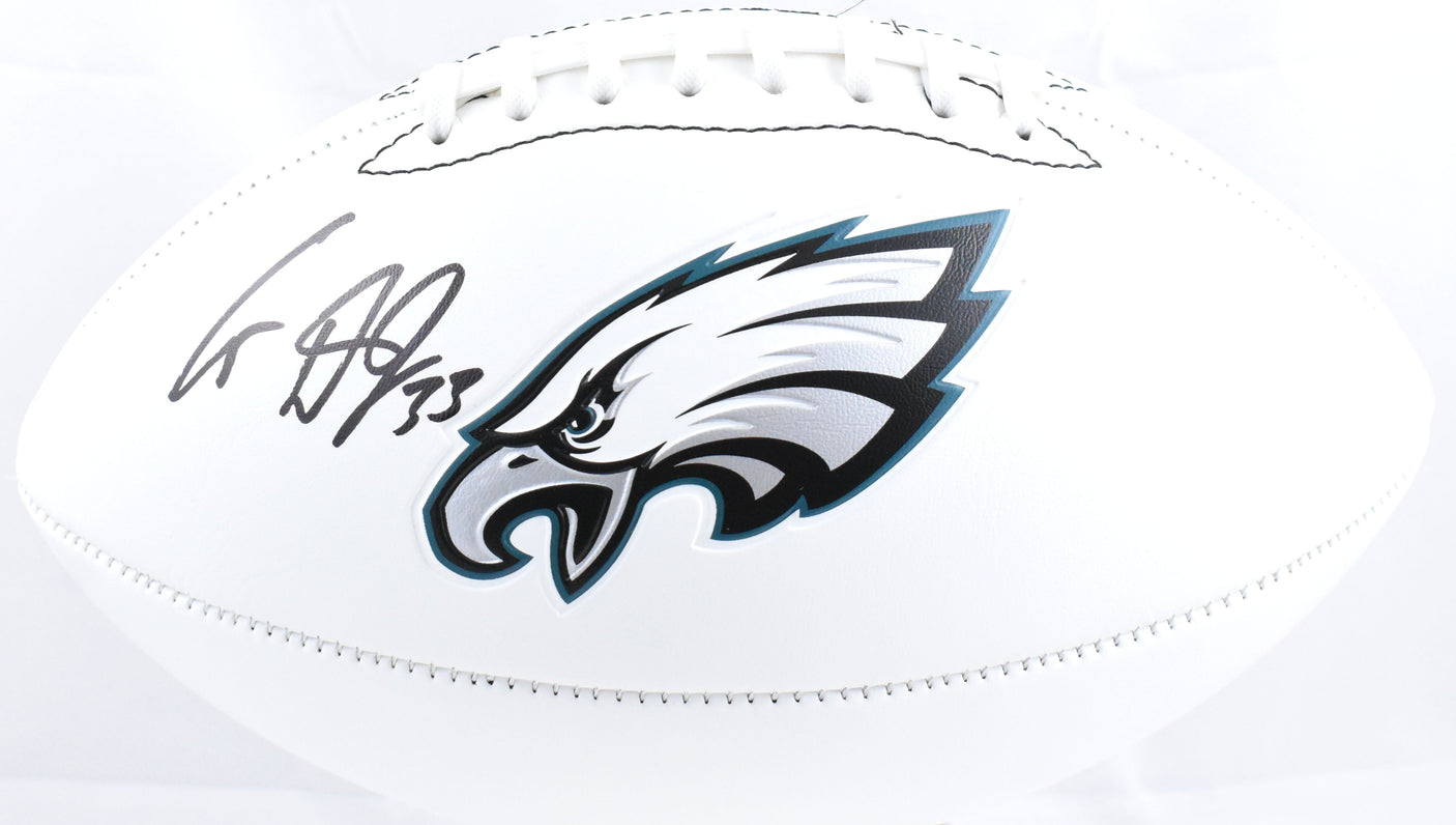 Cooper DeJean Autographed Philadelphia Eagles Logo Football - Fanatics