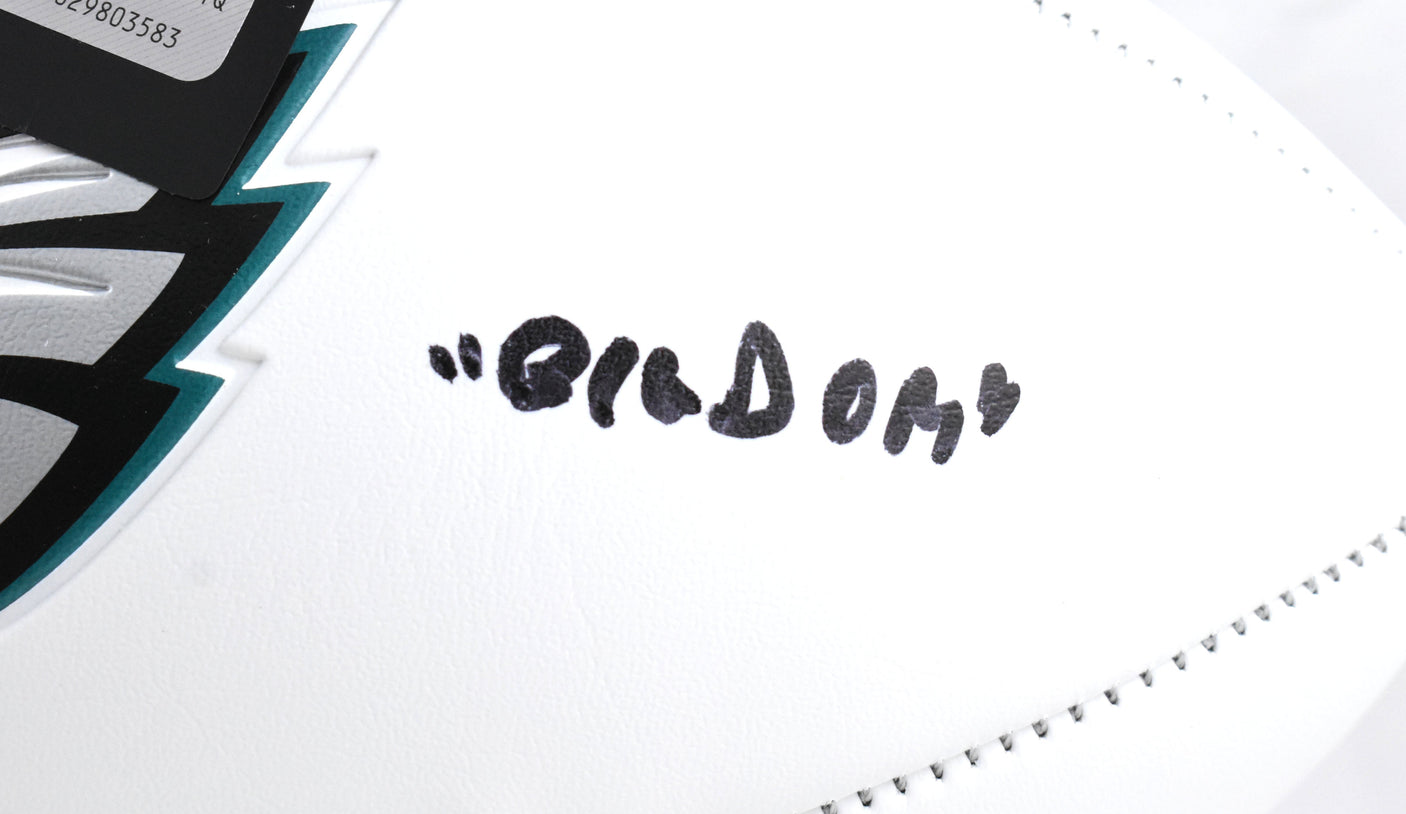 Dom DiSandro Signed Philadelphia Eagles Logo Football Big Dom Beckett W Hologram