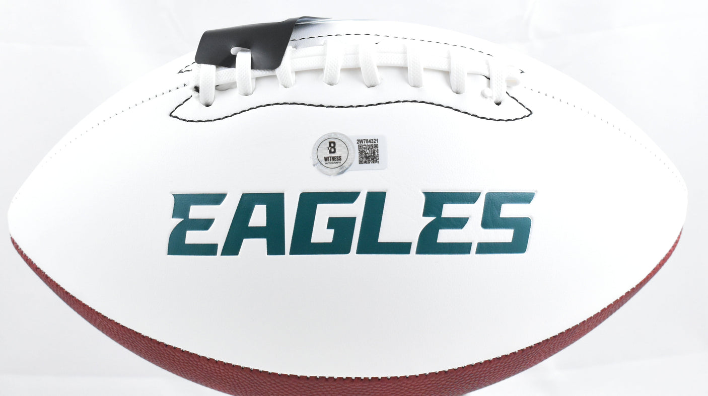 Dom DiSandro Signed Philadelphia Eagles Logo Football Big Dom Beckett W Hologram