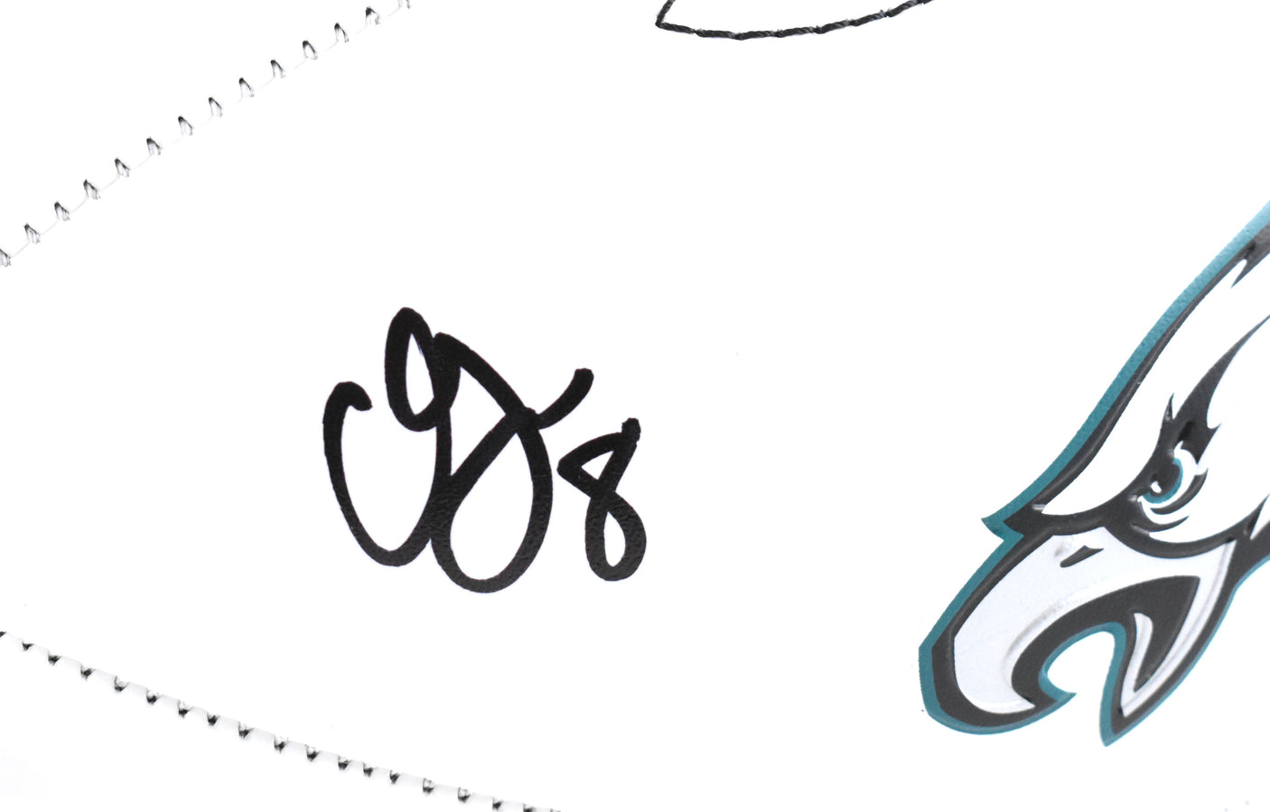 CJ Gardner-Johnson Autographed Eagles Logo Football SB Champs Beckett W Hologram