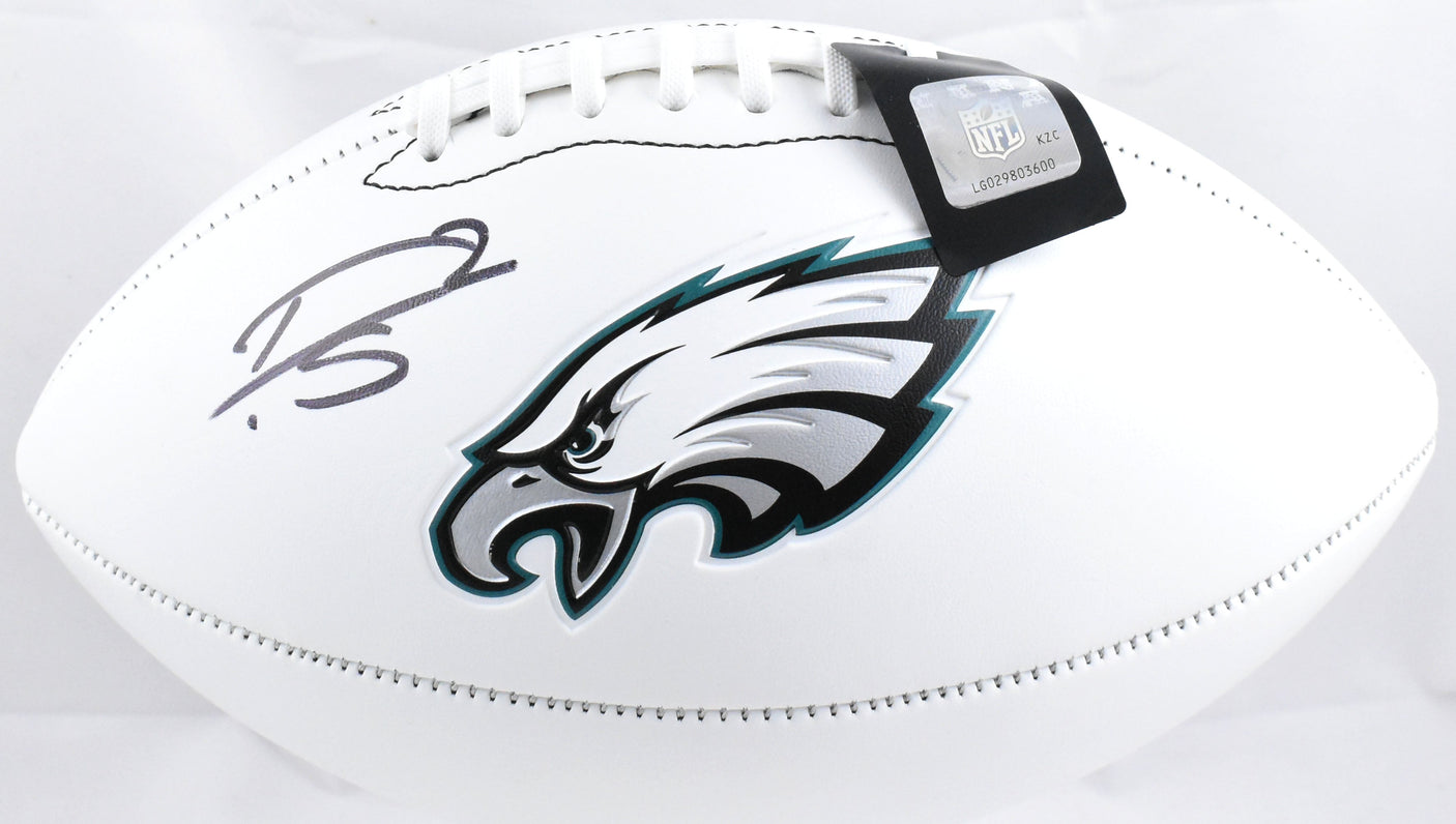 Darius Slay Autographed Philadelphia Eagles Logo Football - Beckett W Hologram