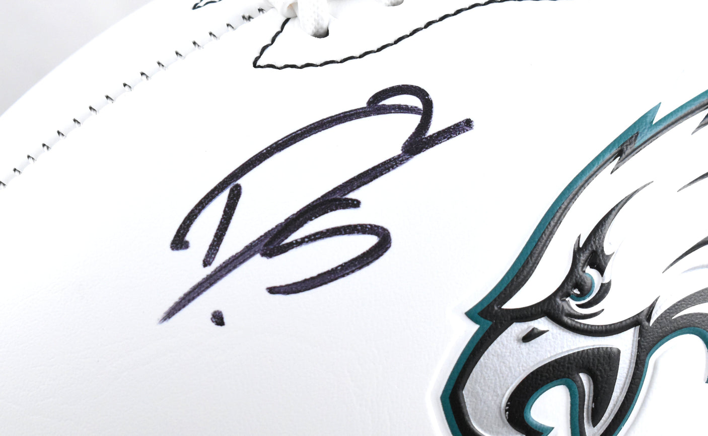 Darius Slay Autographed Philadelphia Eagles Logo Football - Beckett W Hologram