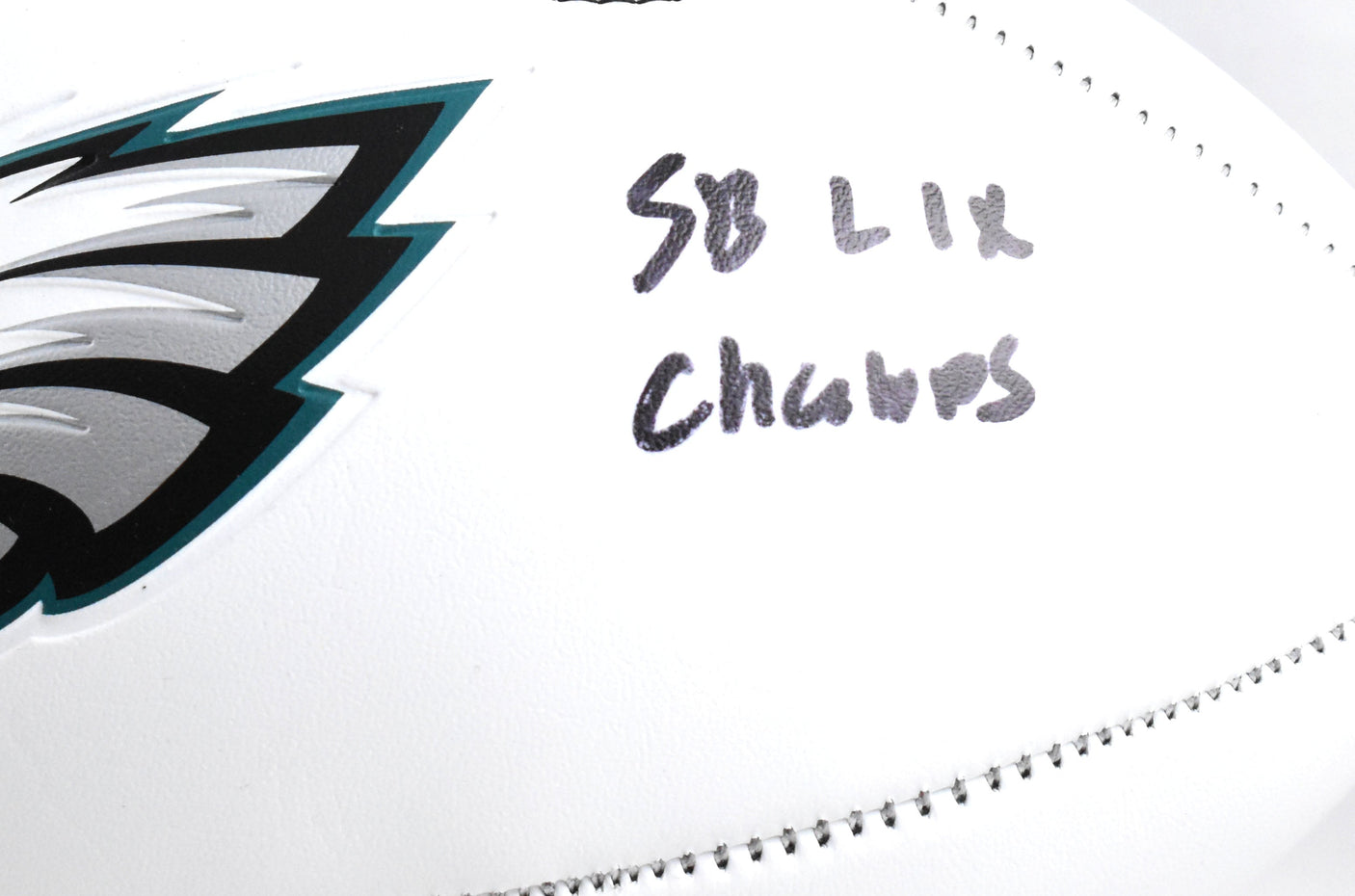 Kenneth Gainwell Autographed Eagles Logo Football SB Champs - Beckett W Hologram