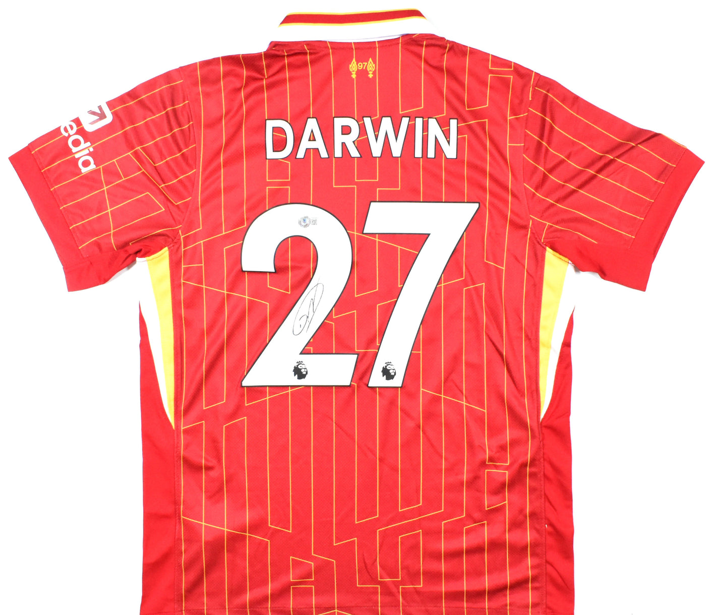 Darwin Nunez Signed Liverpool FC Home Soccer Red Jersey #27 - Beckett Hologram