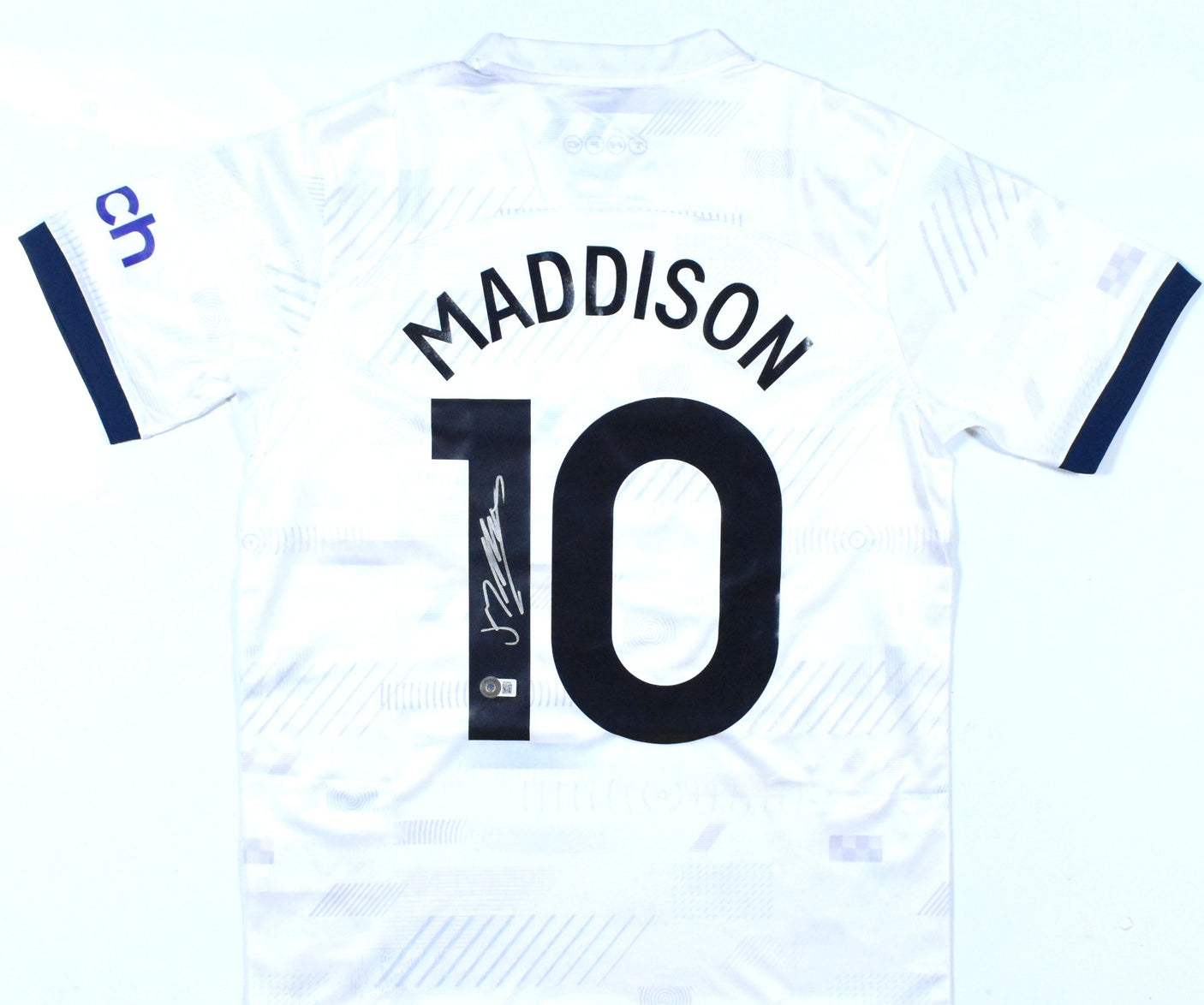 James Maddison Signed Tottenham Hotspur Home White Soccer Jersey #10 - Beckett