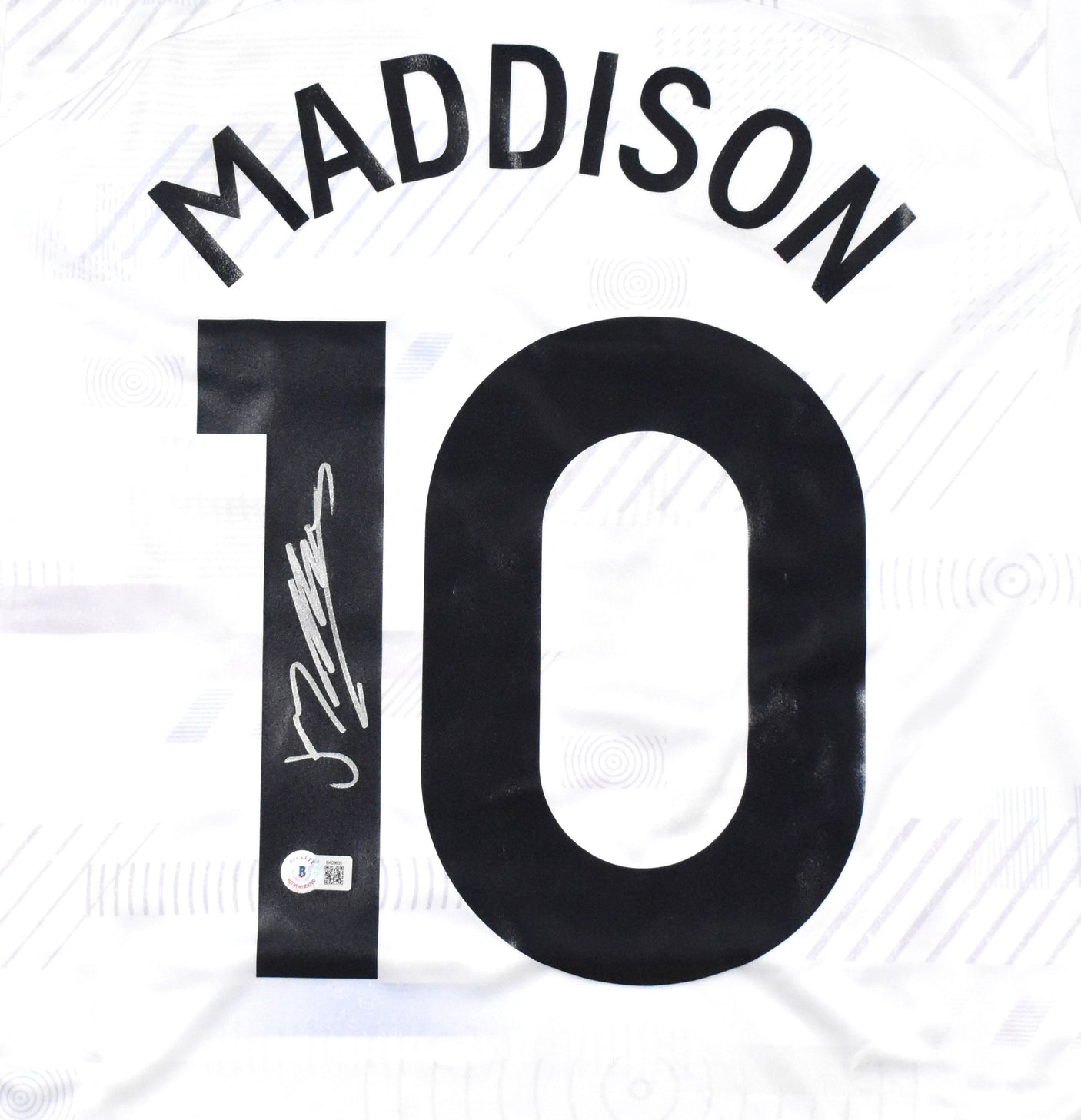 James Maddison Signed Tottenham Hotspur Home White Soccer Jersey #10 - Beckett