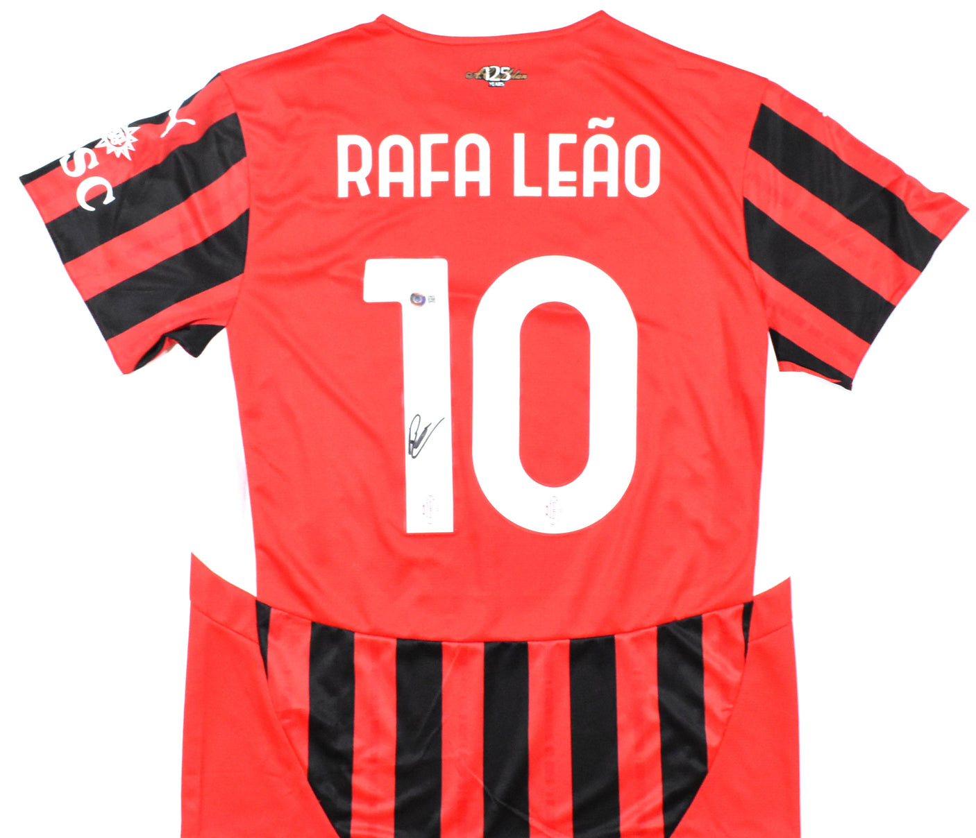 Rafael Leao Signed AC Milan Home Red Soccer Jersey #10 - Beckett Hologram