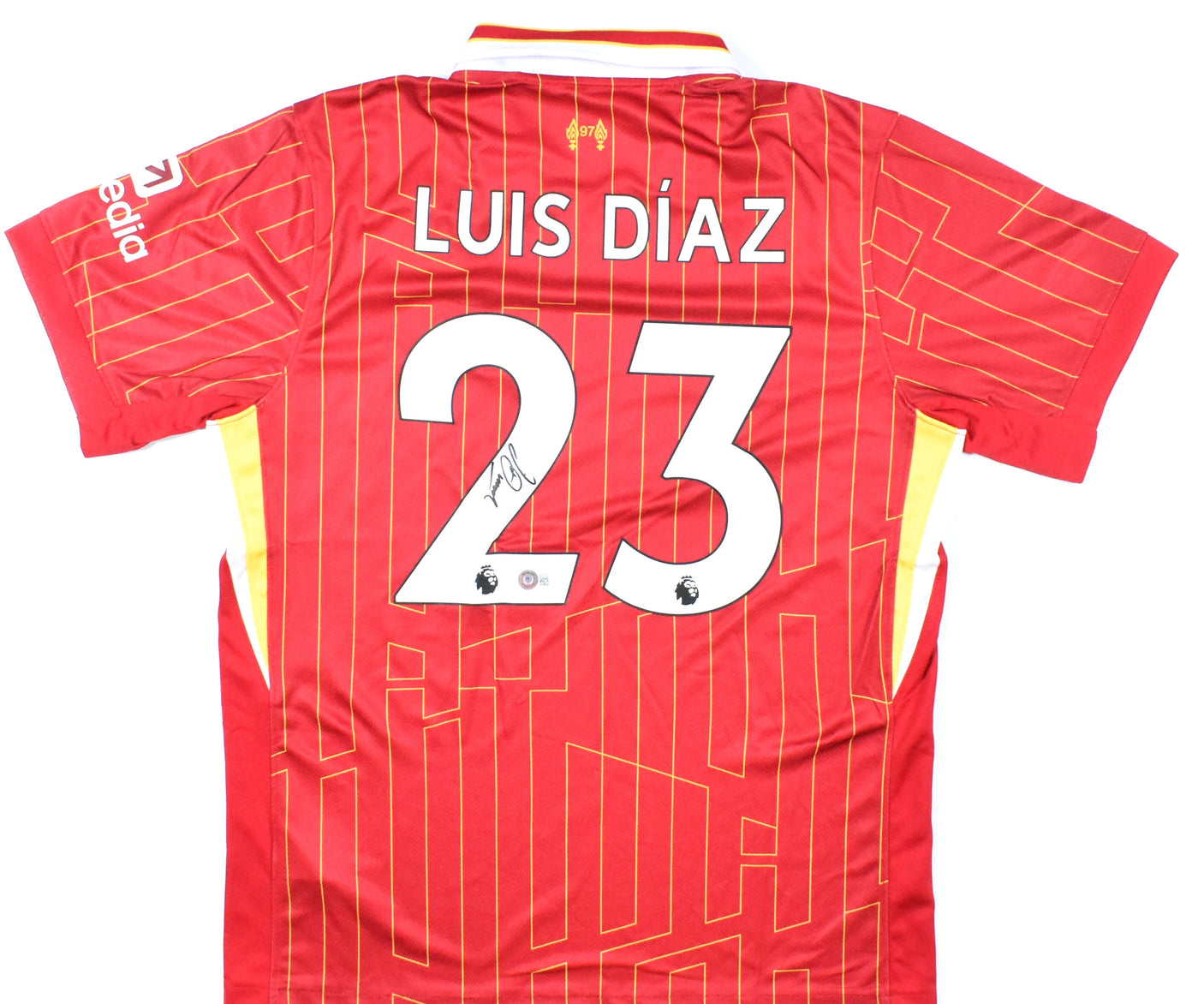 Luis Diaz Signed Liverpool FC Home Red Soccer Jersey #23 - Beckett Hologram