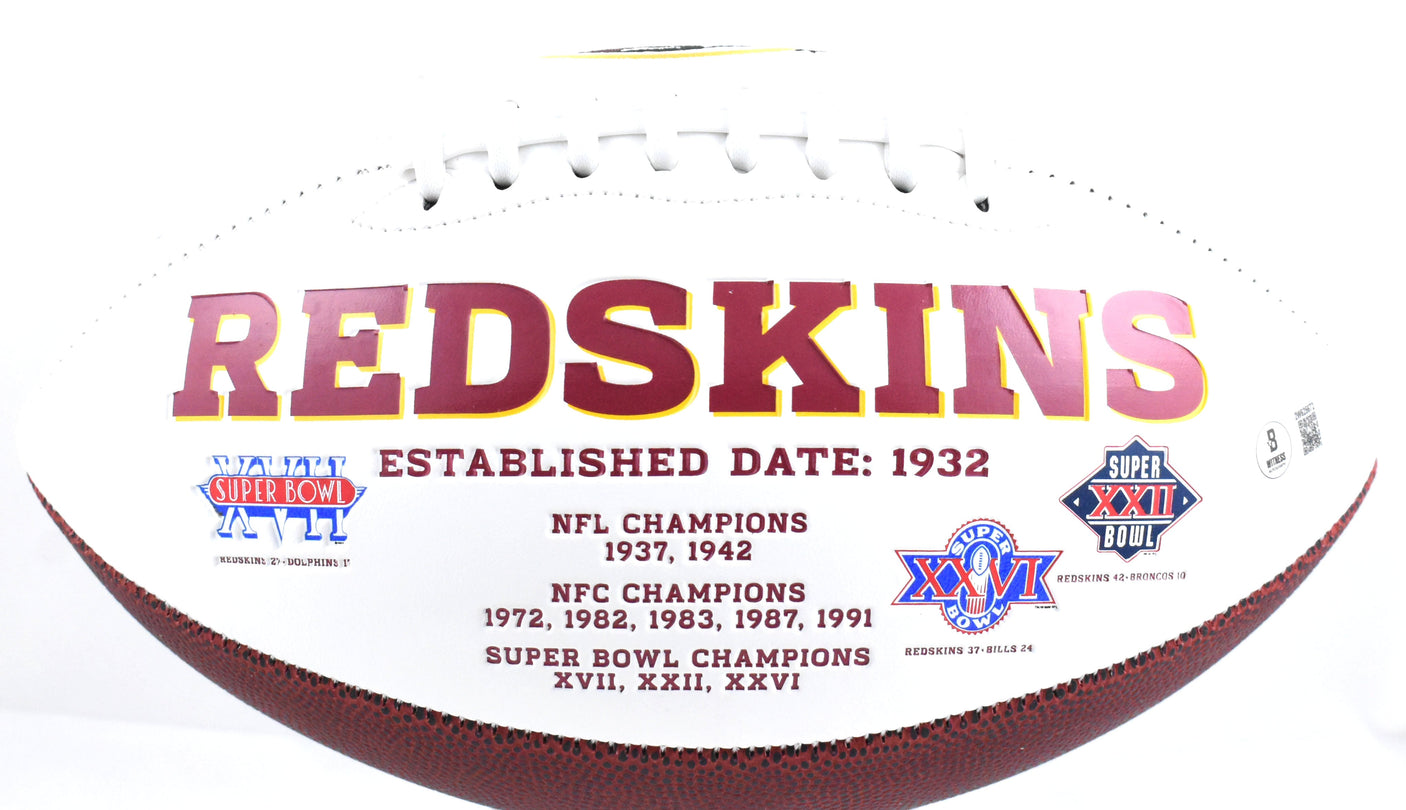 Adrian Peterson Autographed Washington Logo Football Beckett W Hologram *Right