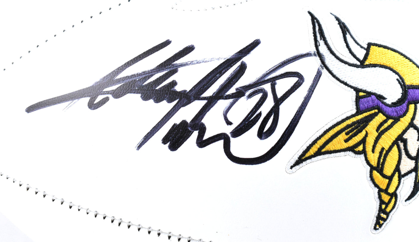 Adrian Peterson Autographed Minnesota Vikings Logo Football MVP -Beckett W Holo