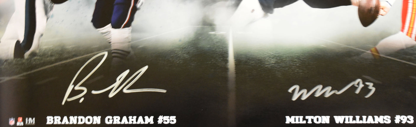 Brandon Graham Milton Williams Signed Philadelphia Eagles 16x20 Photo-Beckett W