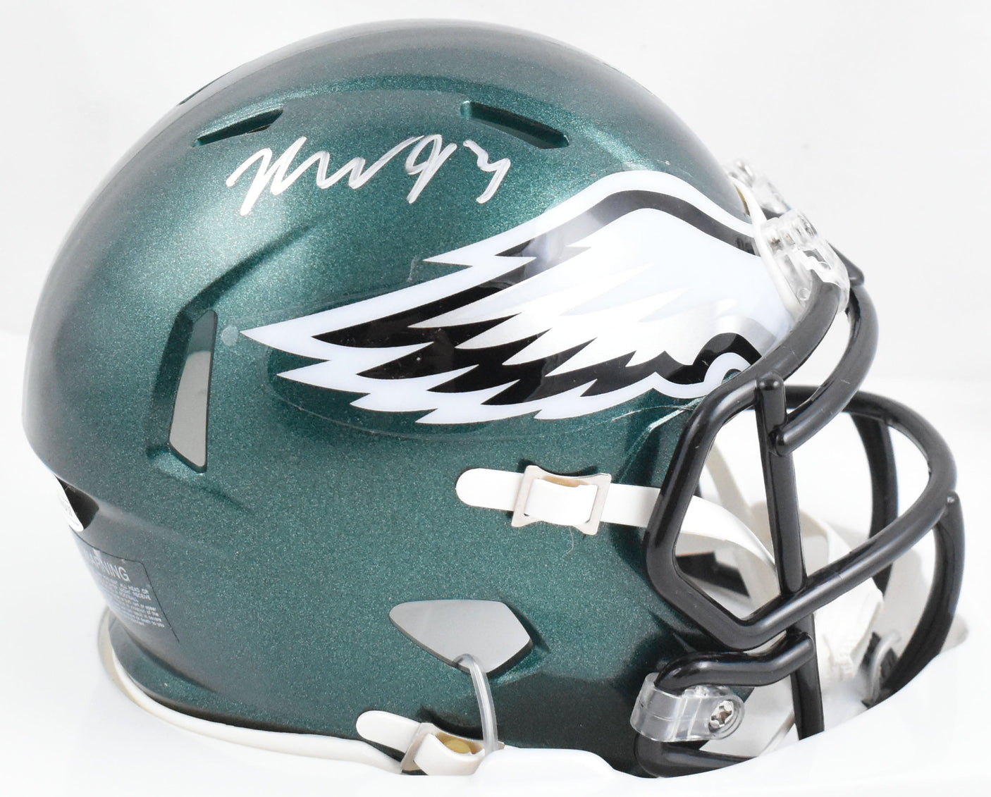 Milton Williams Autographed Philadelphia Eagles Speed Mini Helmet - JSA W