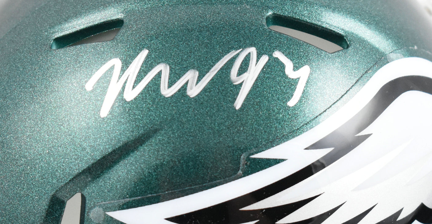 Milton Williams Autographed Philadelphia Eagles Speed Mini Helmet - JSA W