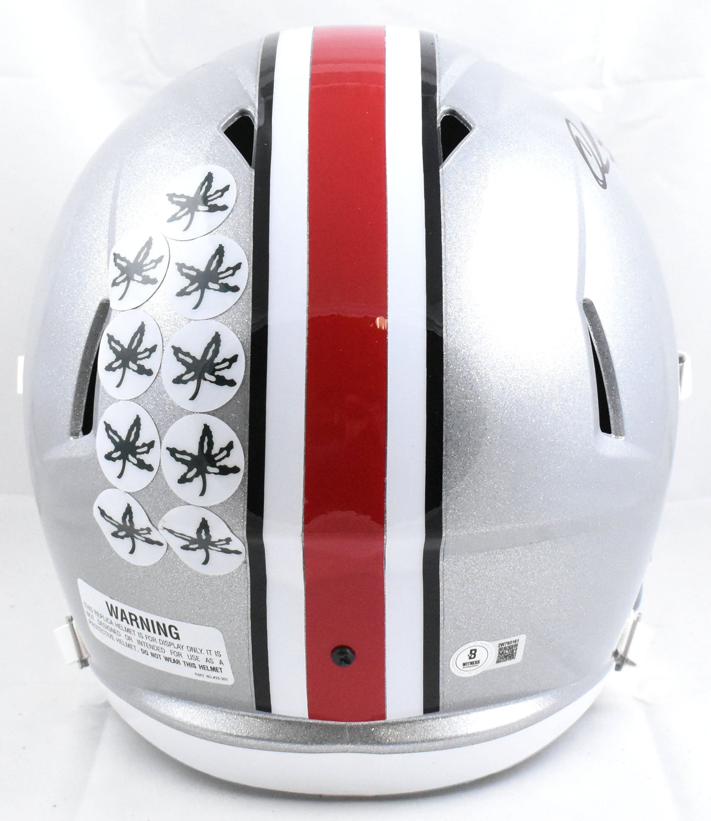 Quinshon Judkins Signed Ohio St. F/S Speed Helmet 24 Natl Champs- Beckett W Holo