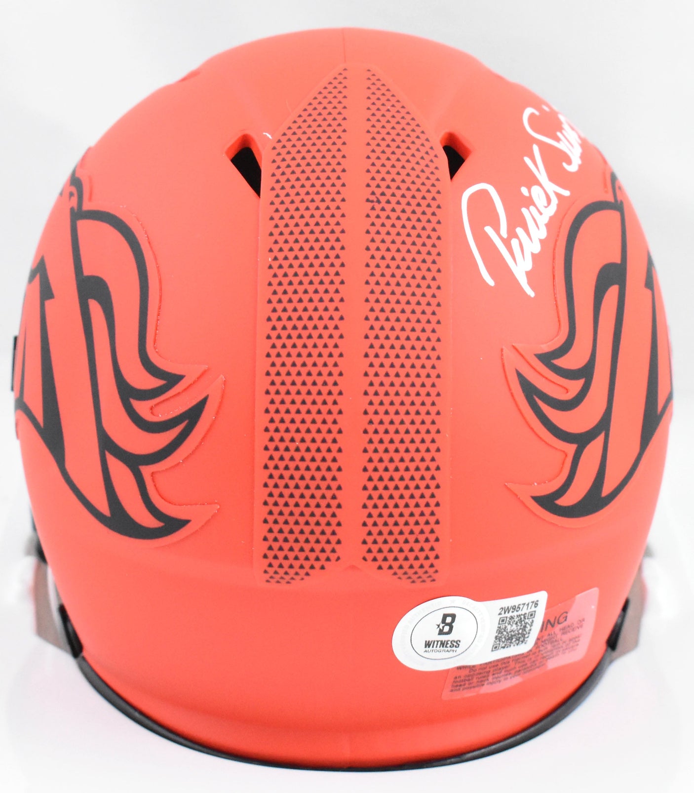 Patrick Surtain II Autographed Broncos Rave Speed Mini Helmet - Beckett W Holo