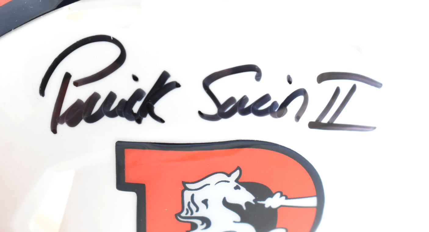 Patrick Surtain II Autographed Broncos Alt 23 Speed Mini Helmet - Beckett W Holo