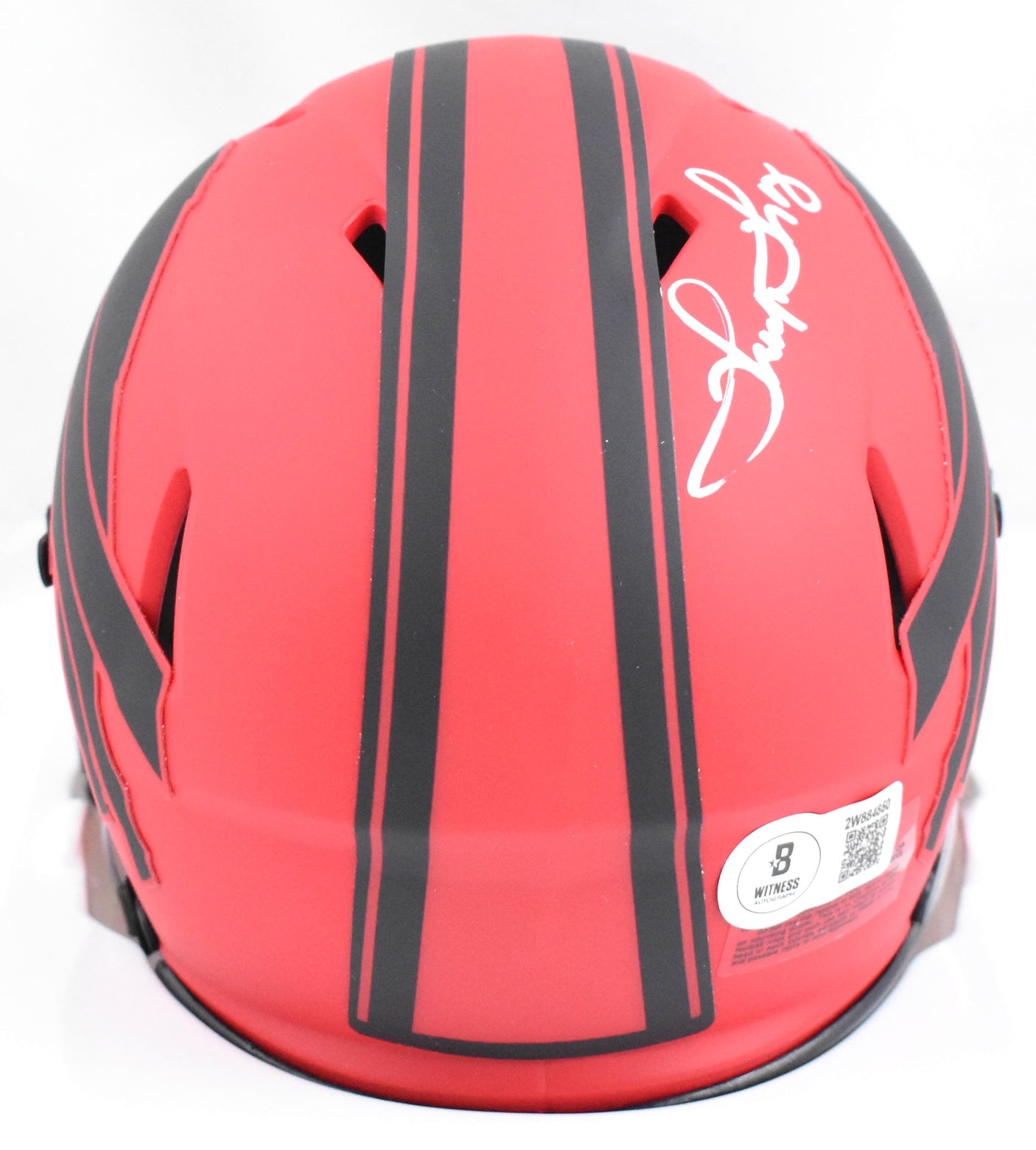 Thurman Thomas Autographed Buffalo Bills Rave Speed Mini Helmet - Beckett W Holo