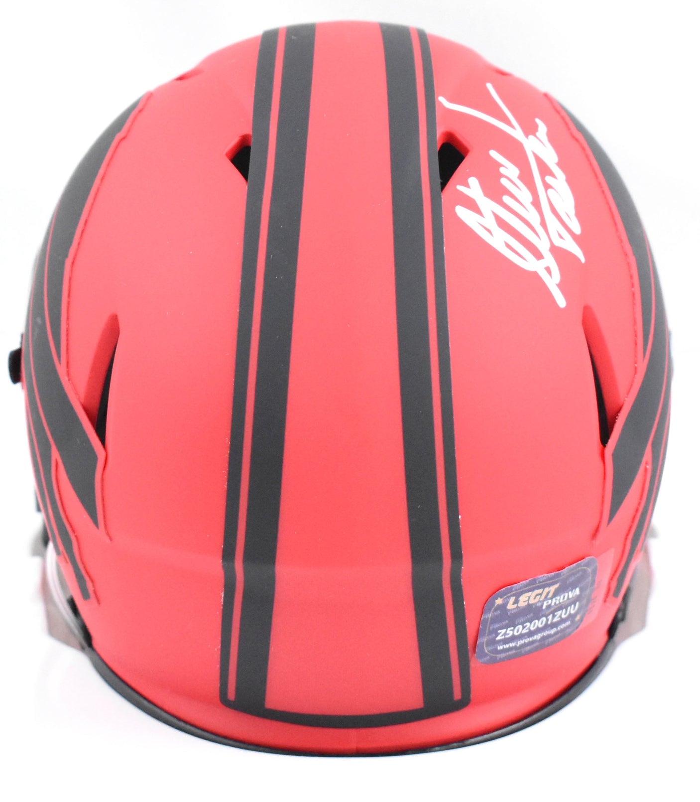 Steve Tasker Autographed Buffalo Bills Rave Speed Mini Helmet - Prova *White