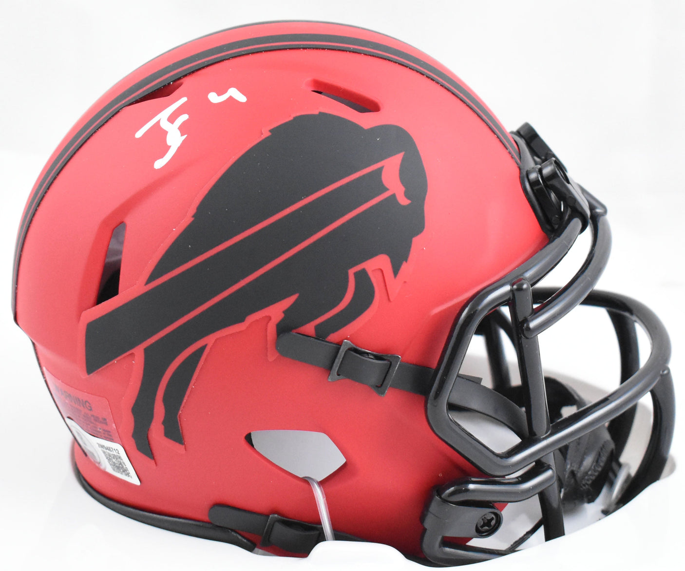 James Cook Autographed Buffalo Bills Rave Speed Mini Helmet - Beckett W Holo