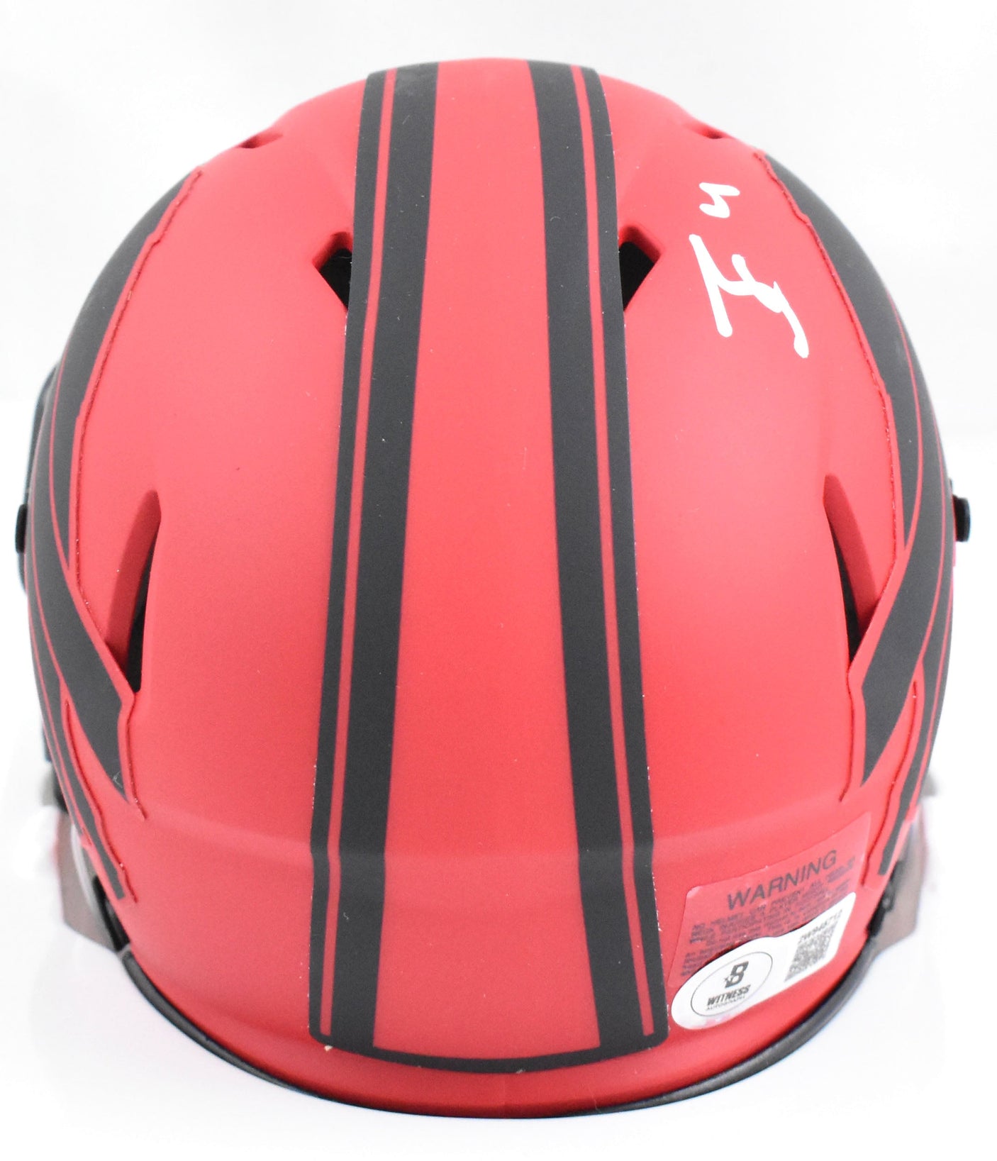 James Cook Autographed Buffalo Bills Rave Speed Mini Helmet - Beckett W Holo