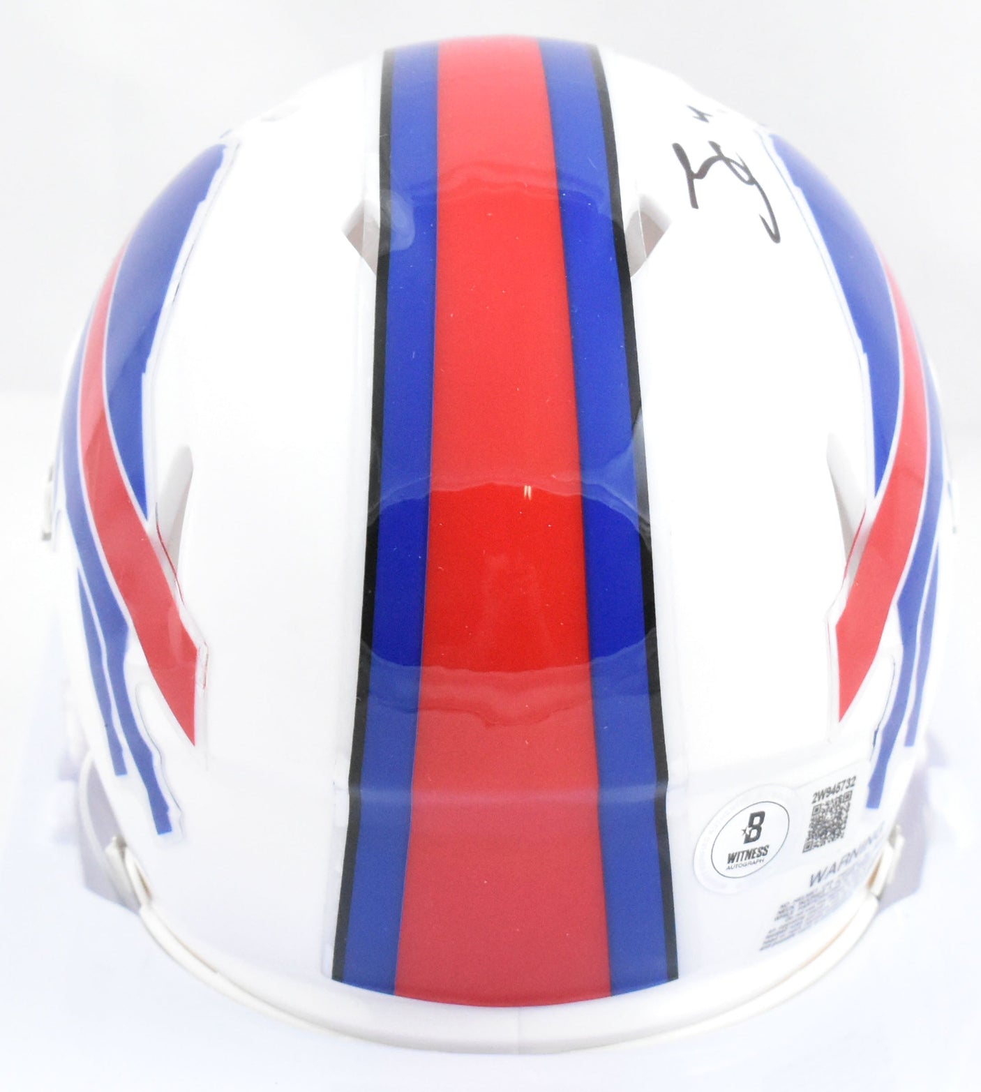 James Cook Autographed Buffalo Bills Speed Mini Helmet - Beckett W Hologram